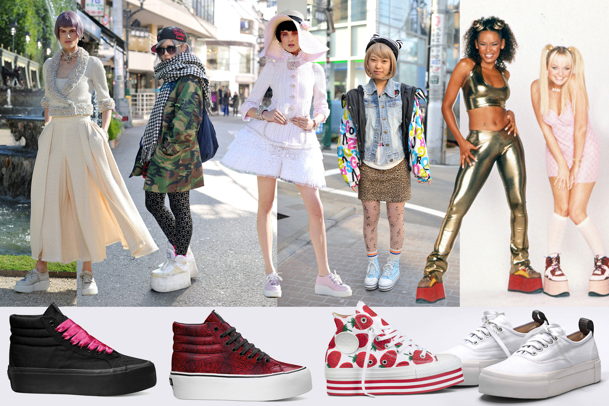 Platform sneakers shops spice girl