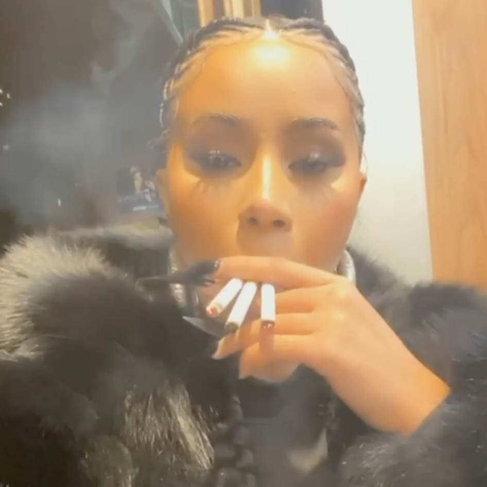 Cardi B, Avatar of Election Stress, Smokes Three Cigarettes at Once as She  Watches 'These States Turn Red'