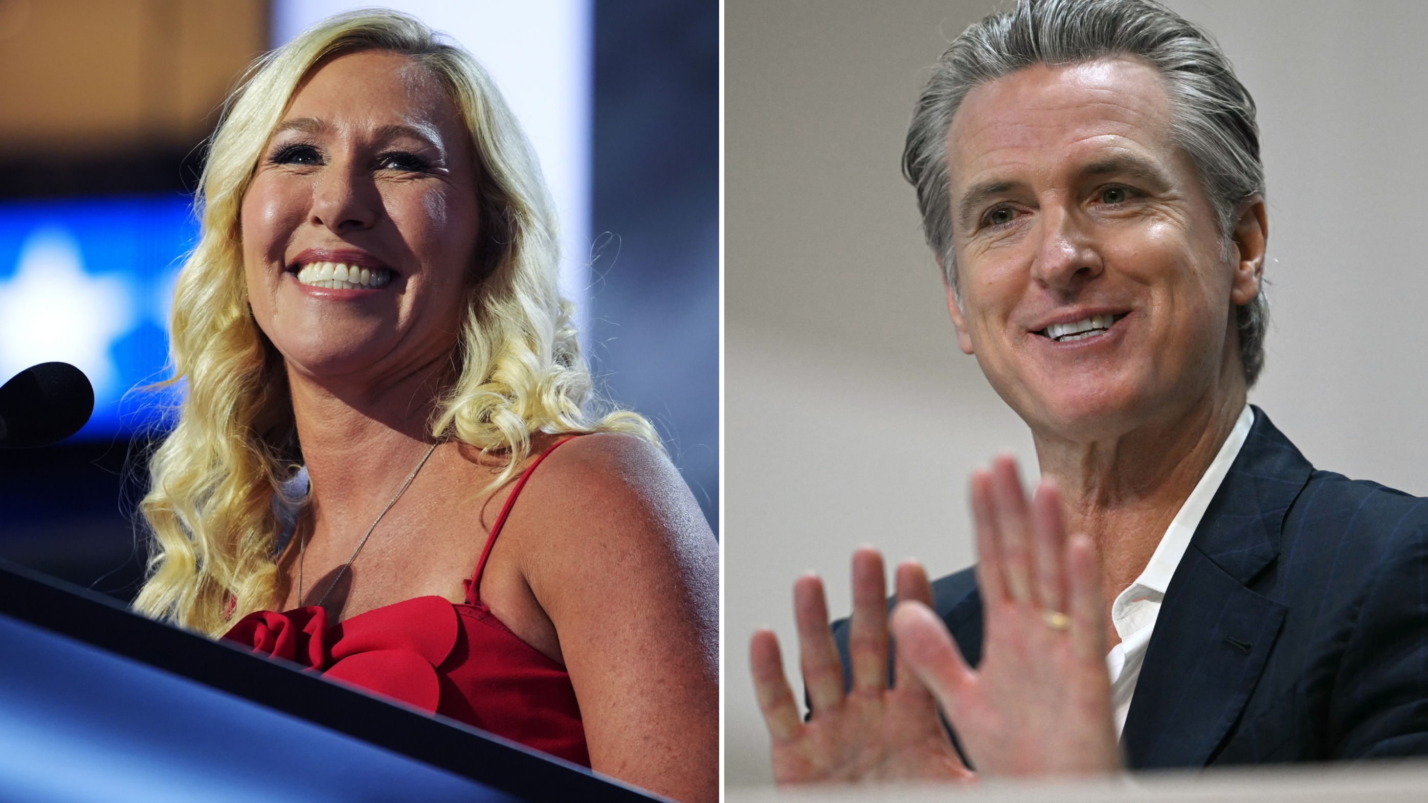 Marjorie Taylor Greene Goes Full Gavin Newsom to Mock Donald Trump