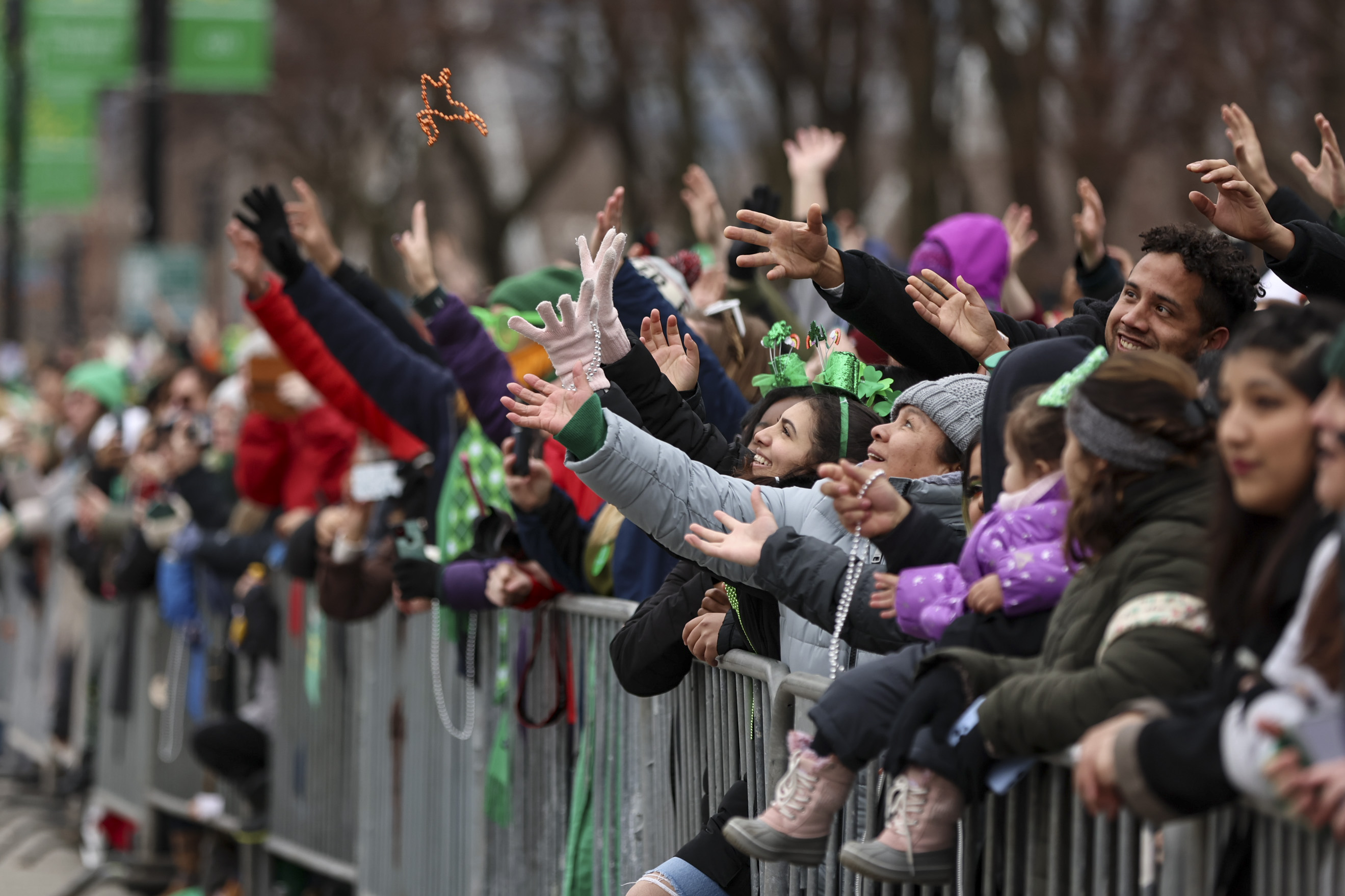 Chicago, Illinois, USA - March 16, 2019: St. Patrick's Day Parade