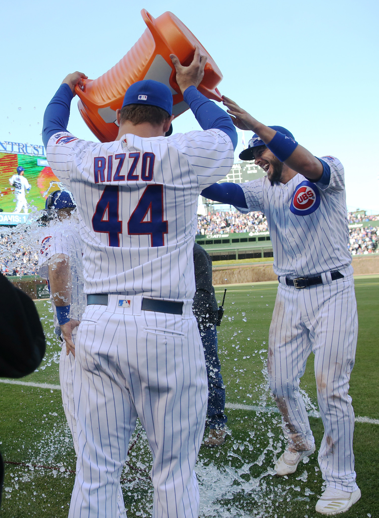 Anthony Rizzo and Kris Bryant by Ezra Shaw
