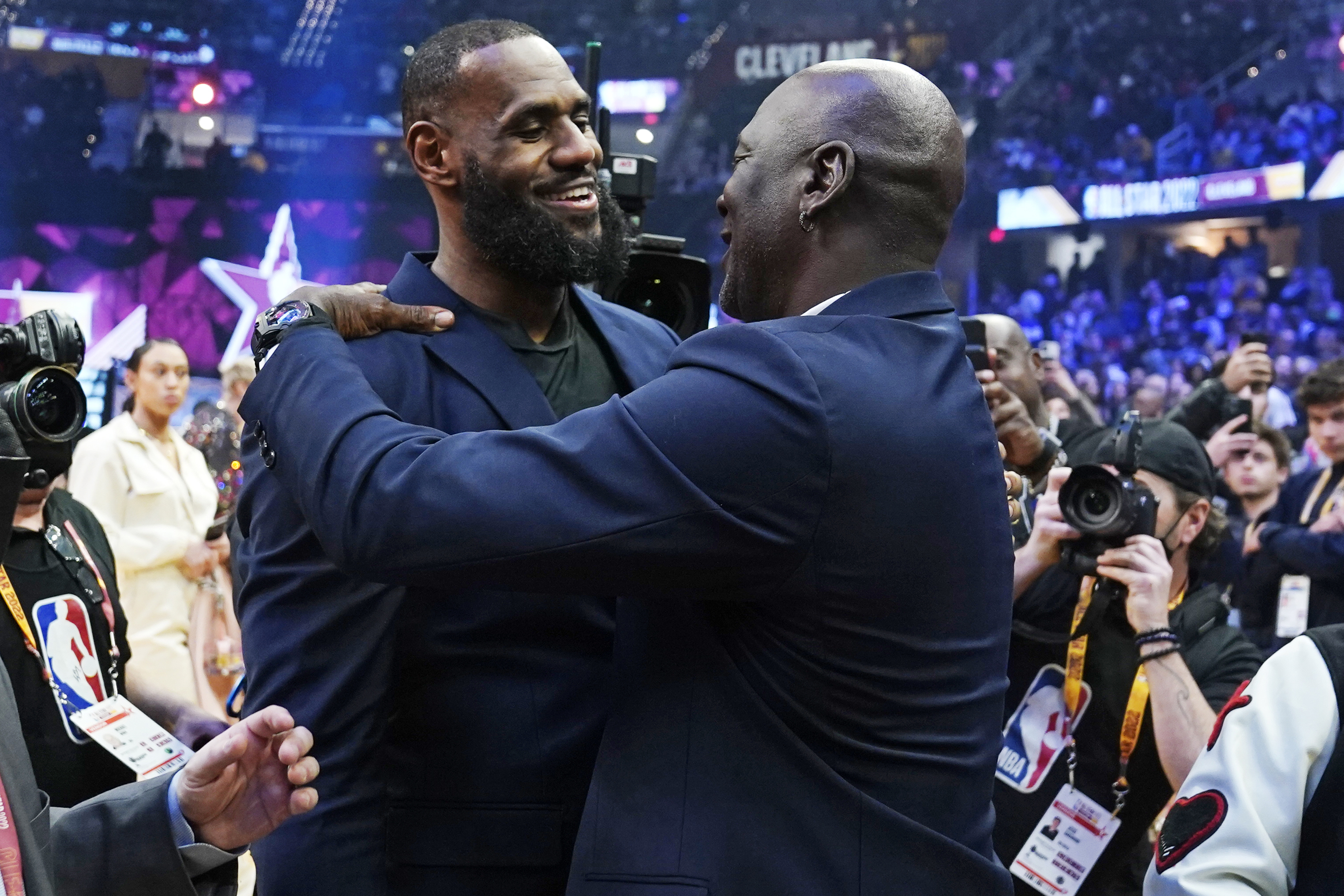 LeBron James stands before Michael Jordan's throne - Playground