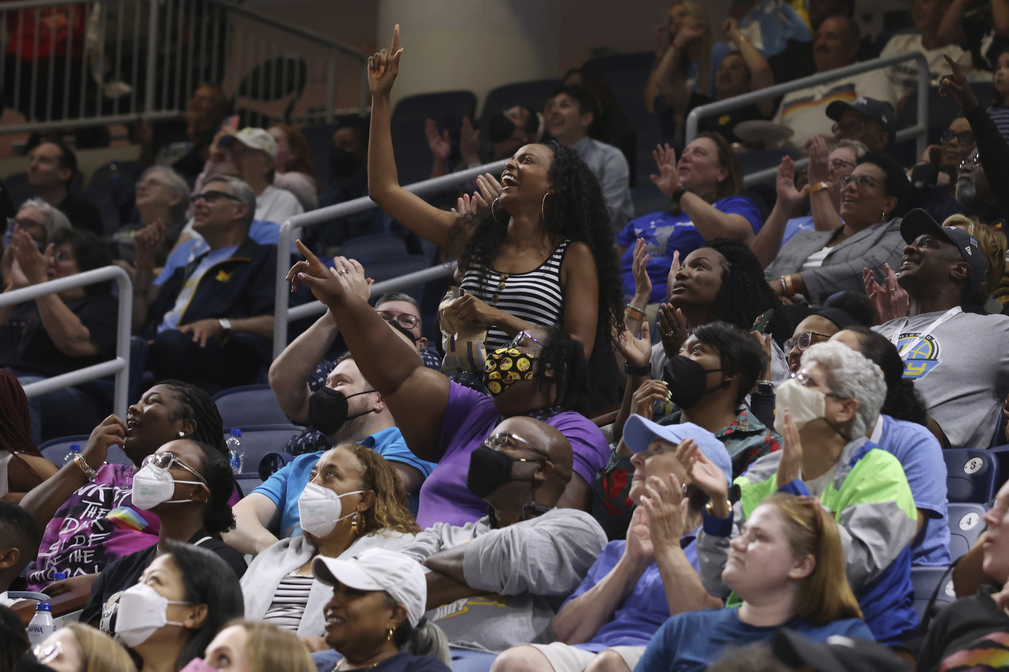 Stadium impressions before the WNBA basketball game between the Chicago Sky  and Los Angeles Sparks on Friday May 6th, 2022 at Wintrust Arena, Chicago,  USA. (NO COMMERCIAL USAGE) Shaina Benhiyoun/SPP Stock Photo 