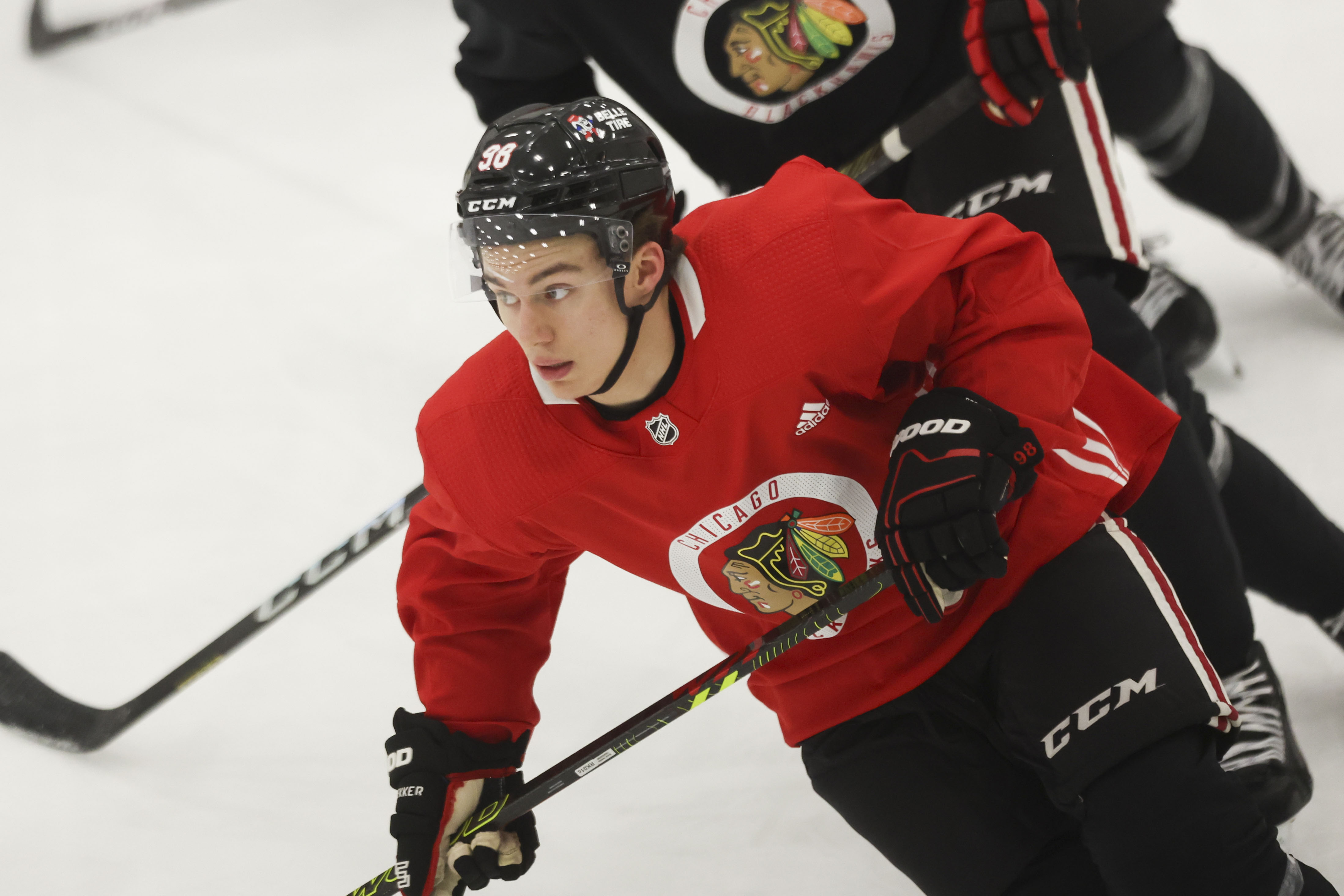 WATCH: Connor Bedard takes the ice for first day of Blackhawks Training Camp  