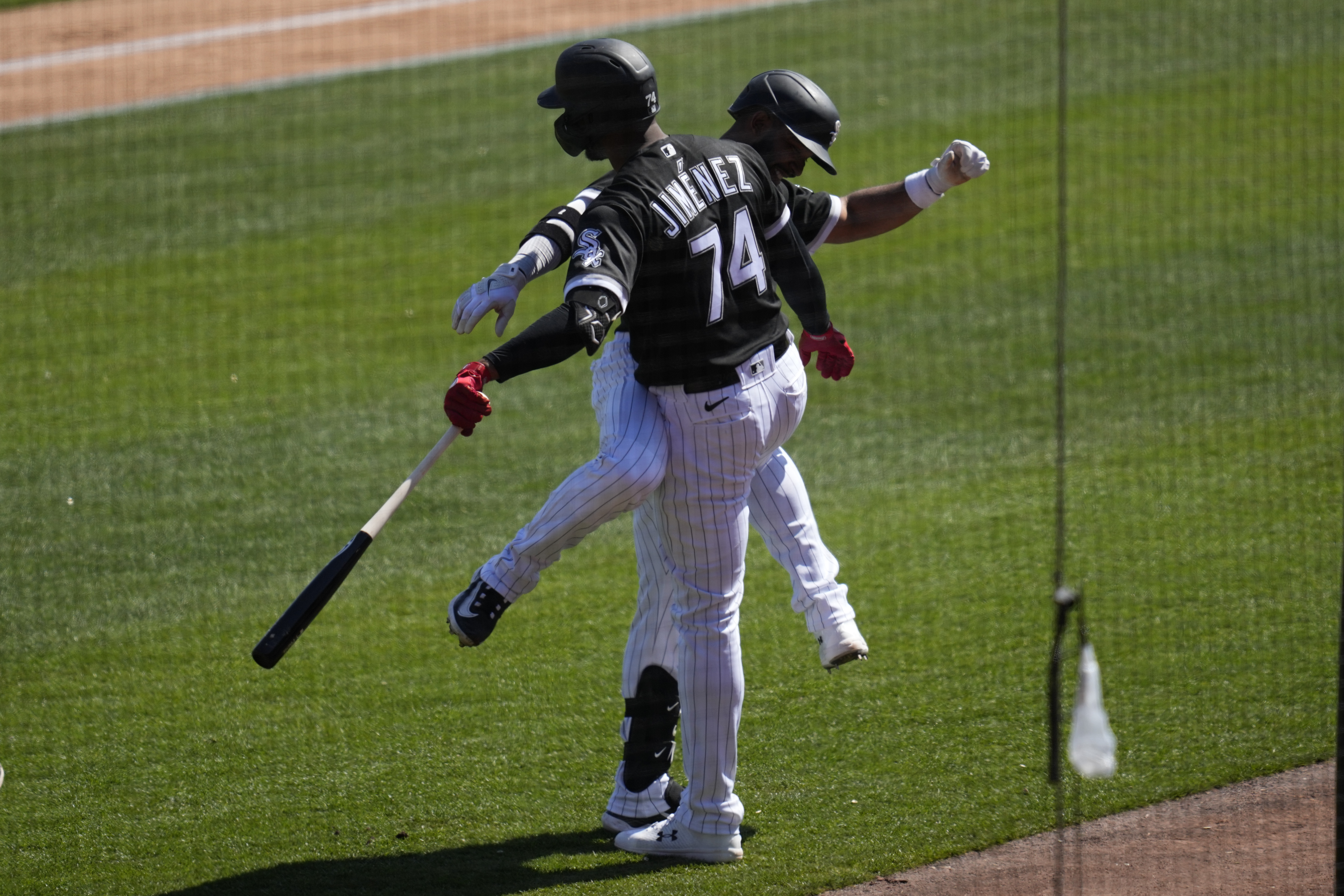 Zach Remillard of the Chicago White Sox reacts after a single during  News Photo - Getty Images