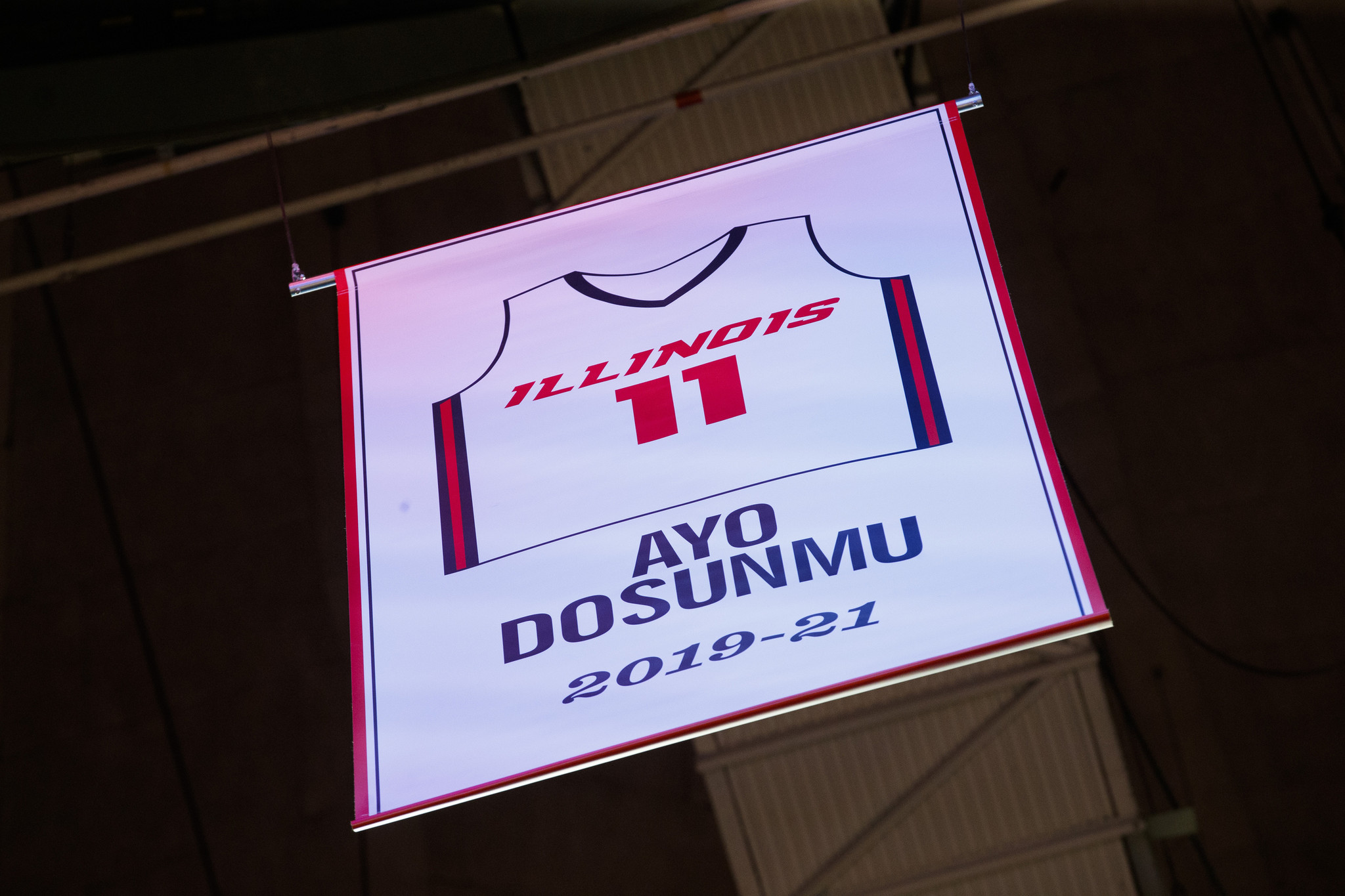 Photos: Illinois retires Ayo Dosunmu's jersey