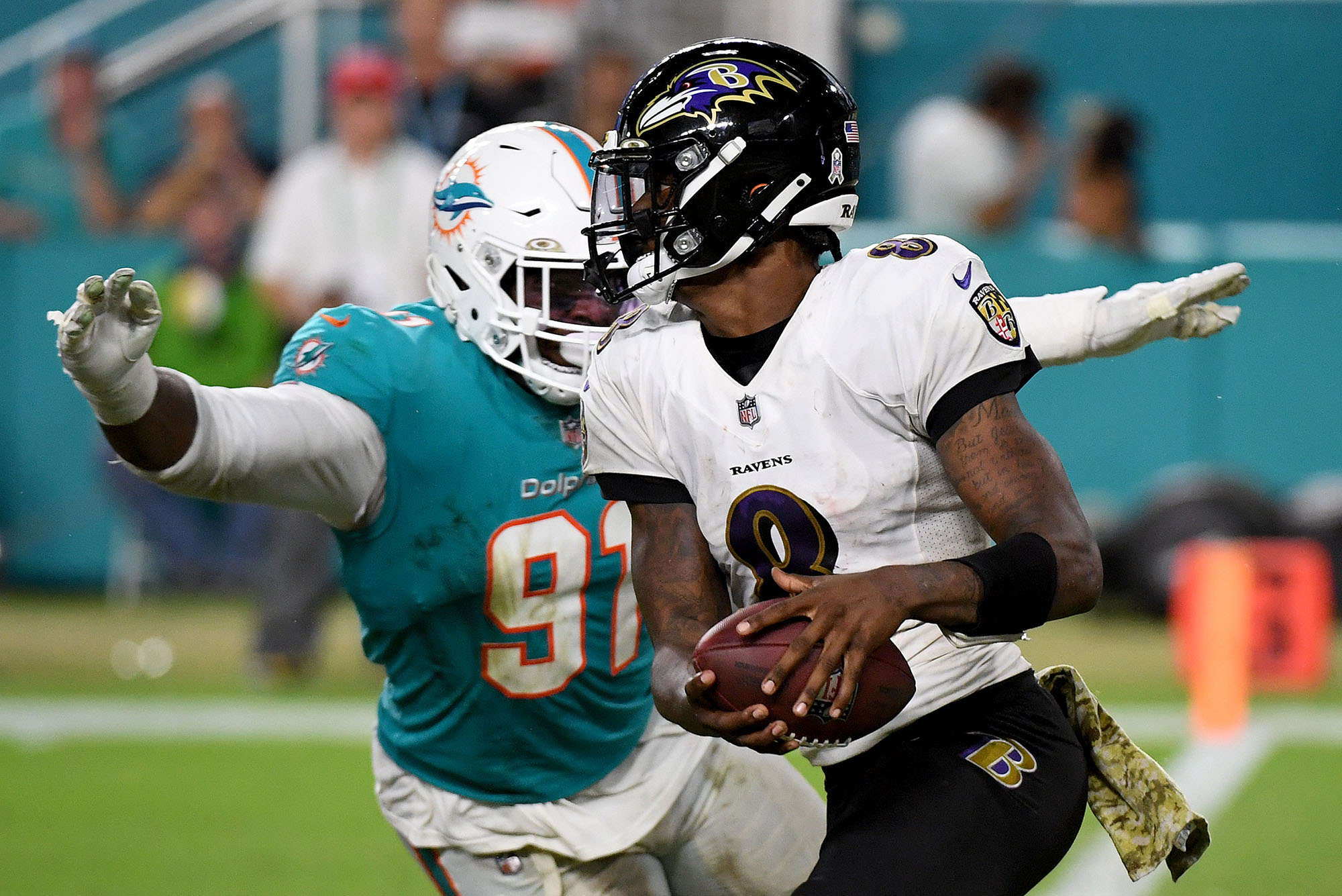 Dolphins recall more than blitzes from Ravens game
