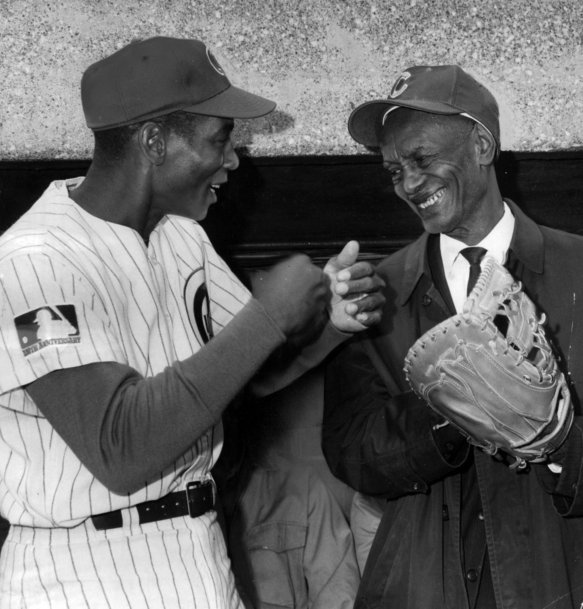 Ernie Banks and Harry Caray statue restoration