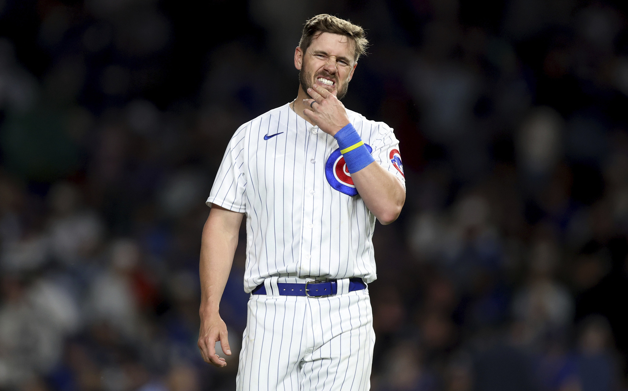 Cubs drop back-and-forth game to Padres despite Trey Mancini's