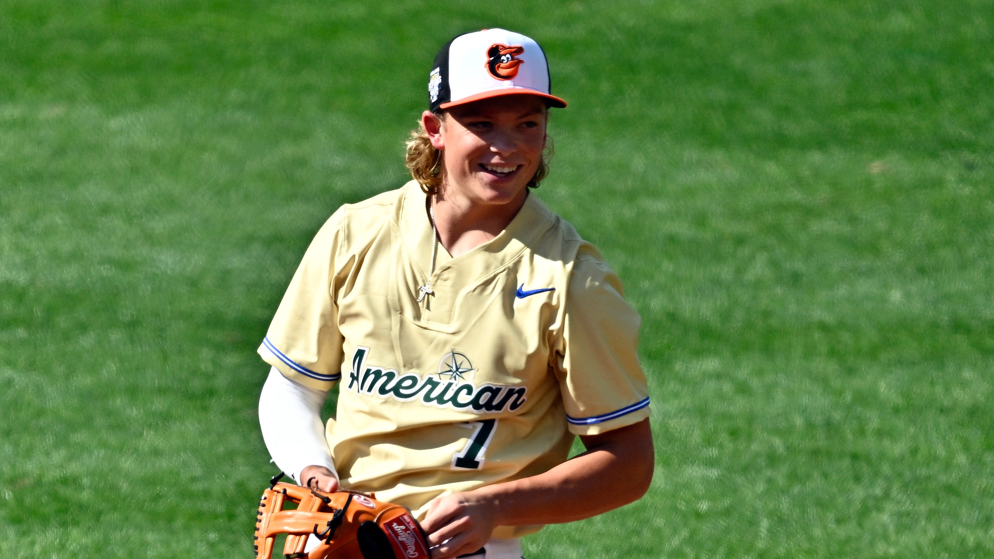 Baseball's No. 1 prospect Jackson Holliday talks about his Dad's