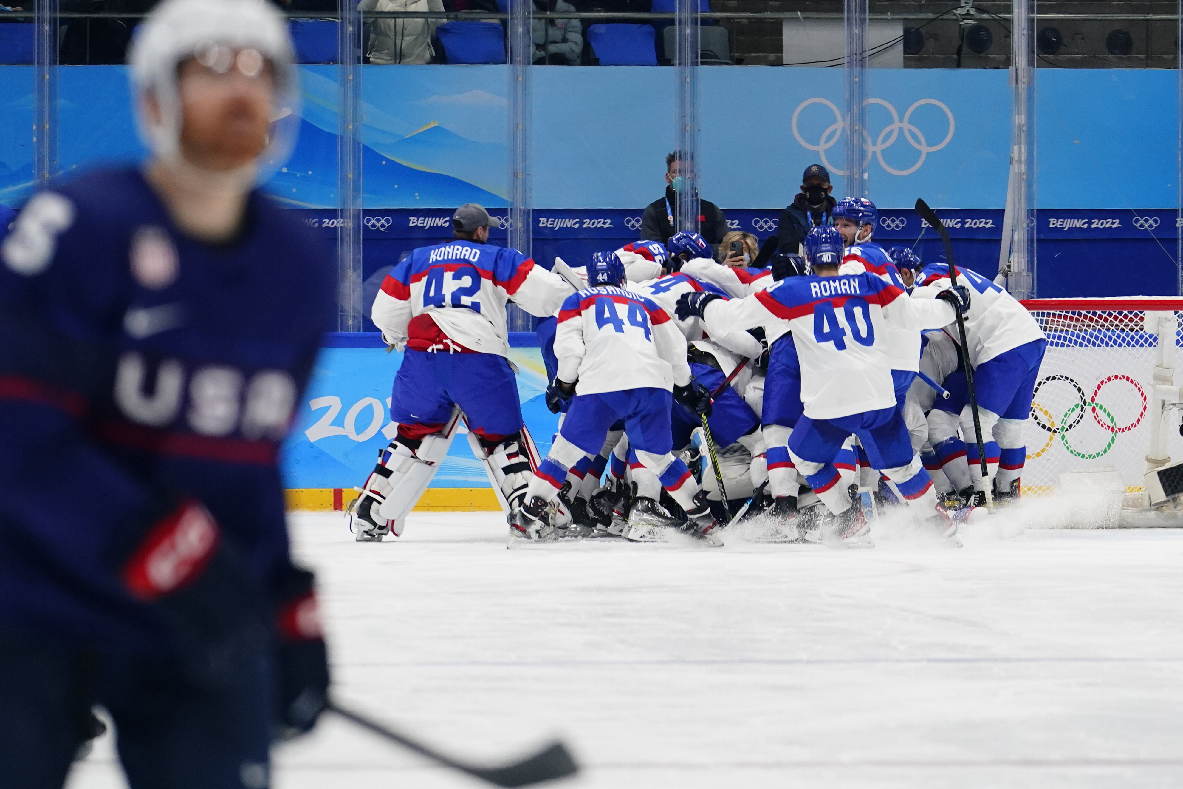 Juraj Slafkovsky powers Slovakia to first-ever Olympic hockey medal