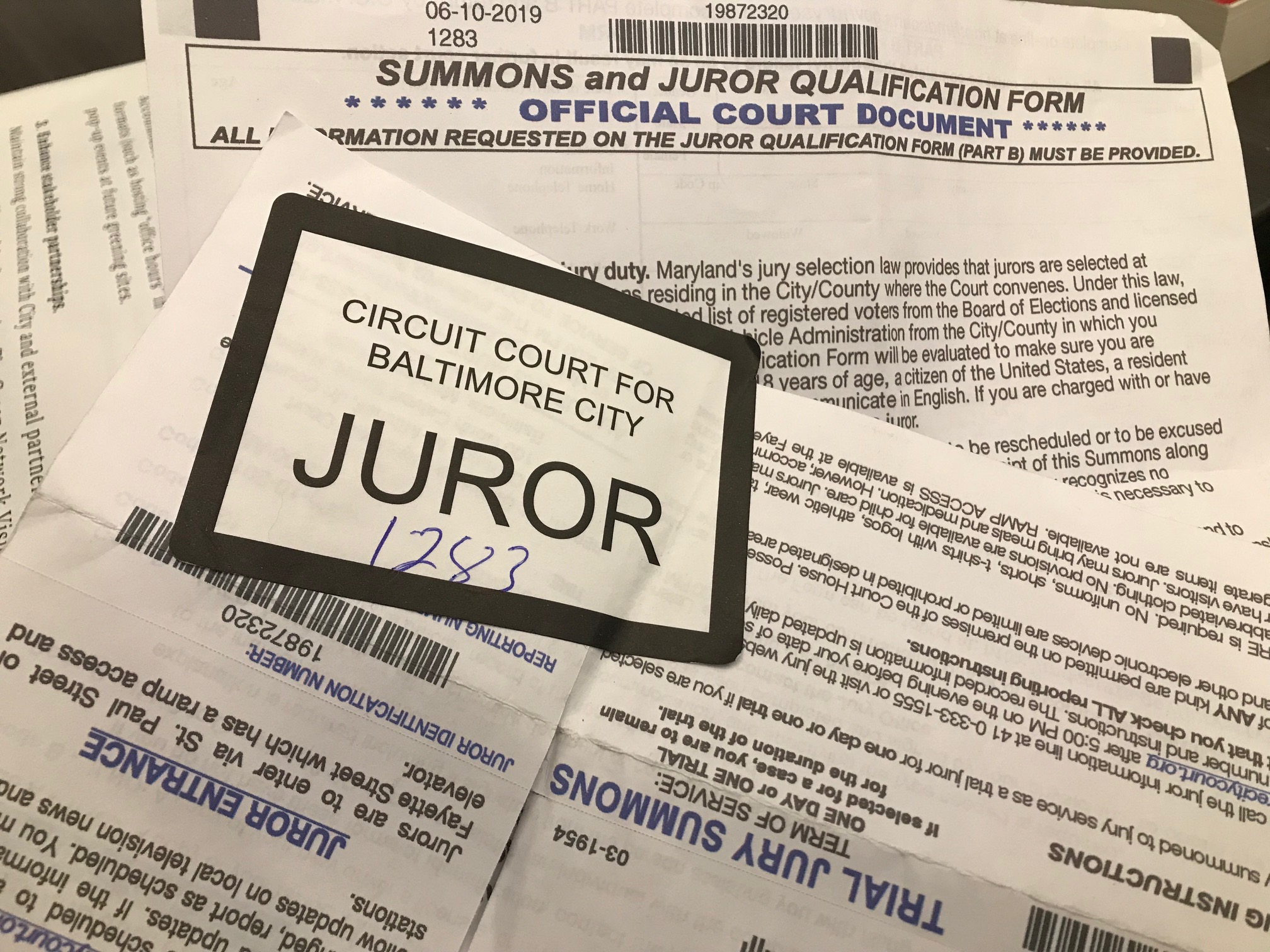What you need to know about jury duty in Maryland with trials back in full  swing – Baltimore Sun