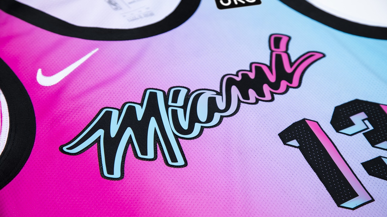 font the miami heat vice jersey