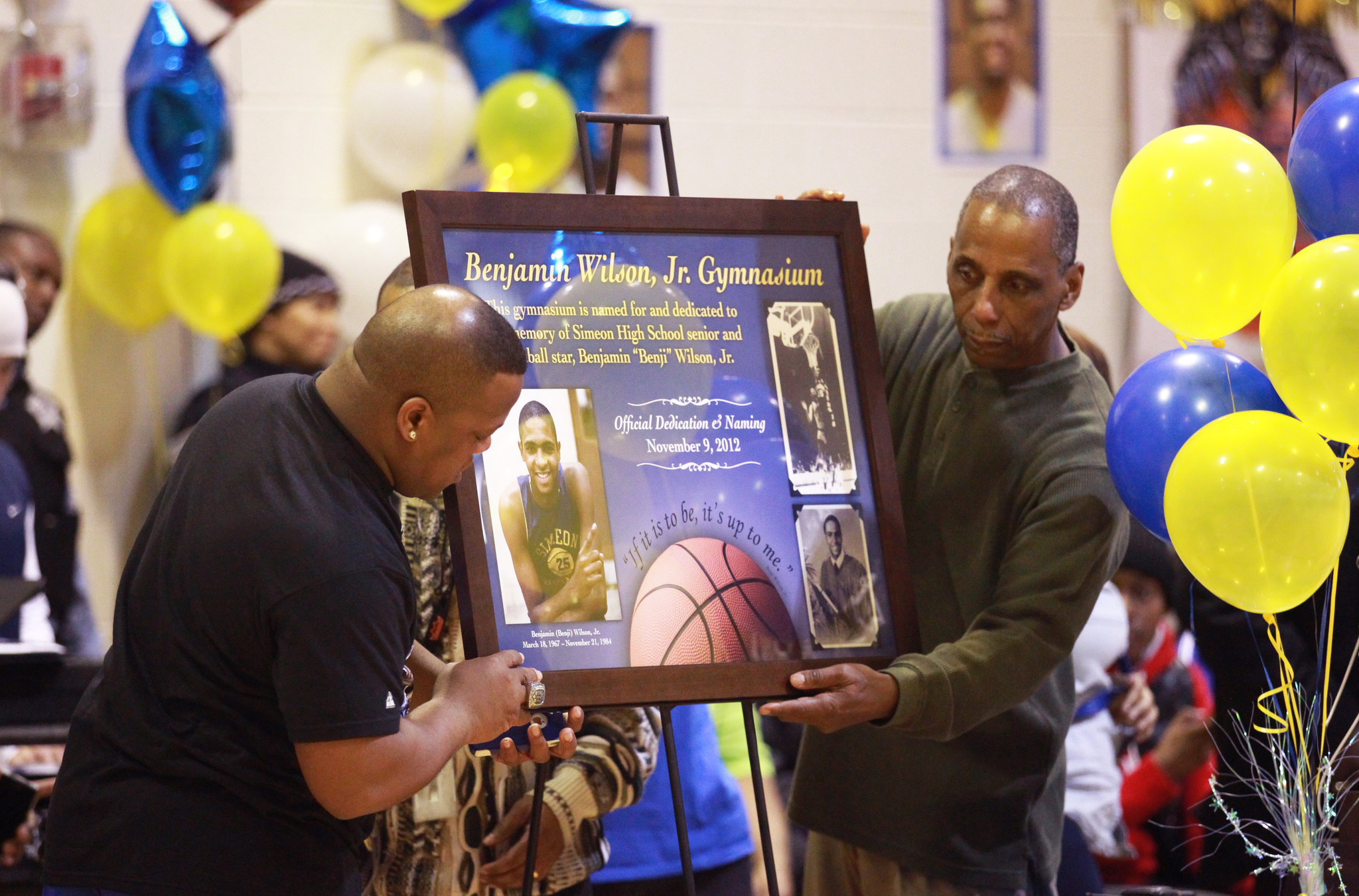 Photos: Street sign dedication ceremony for slain 1984 Simeon High