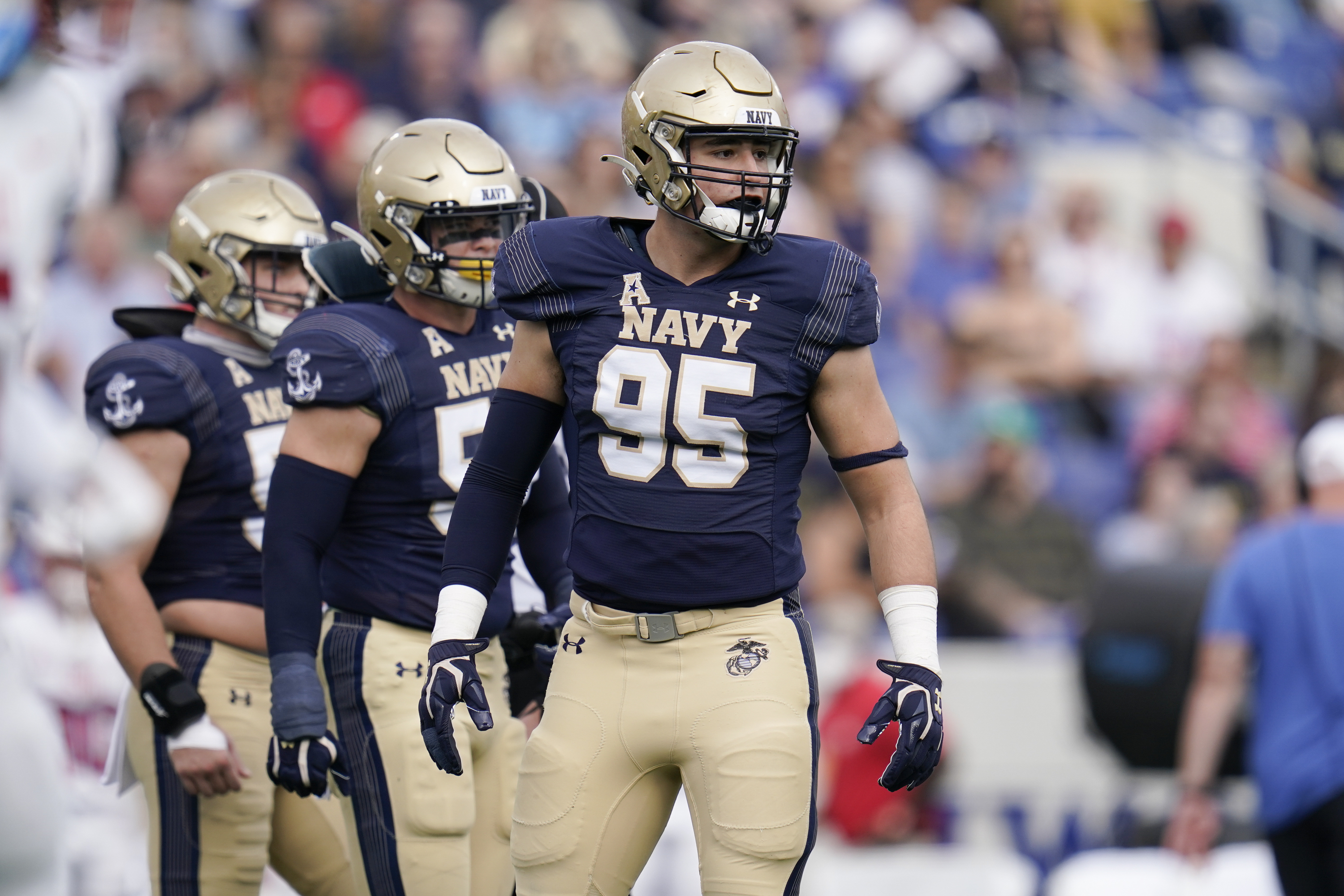 Navy football defensive standouts Jacob Busic, John Marshall set great  example for effort plays | NOTES