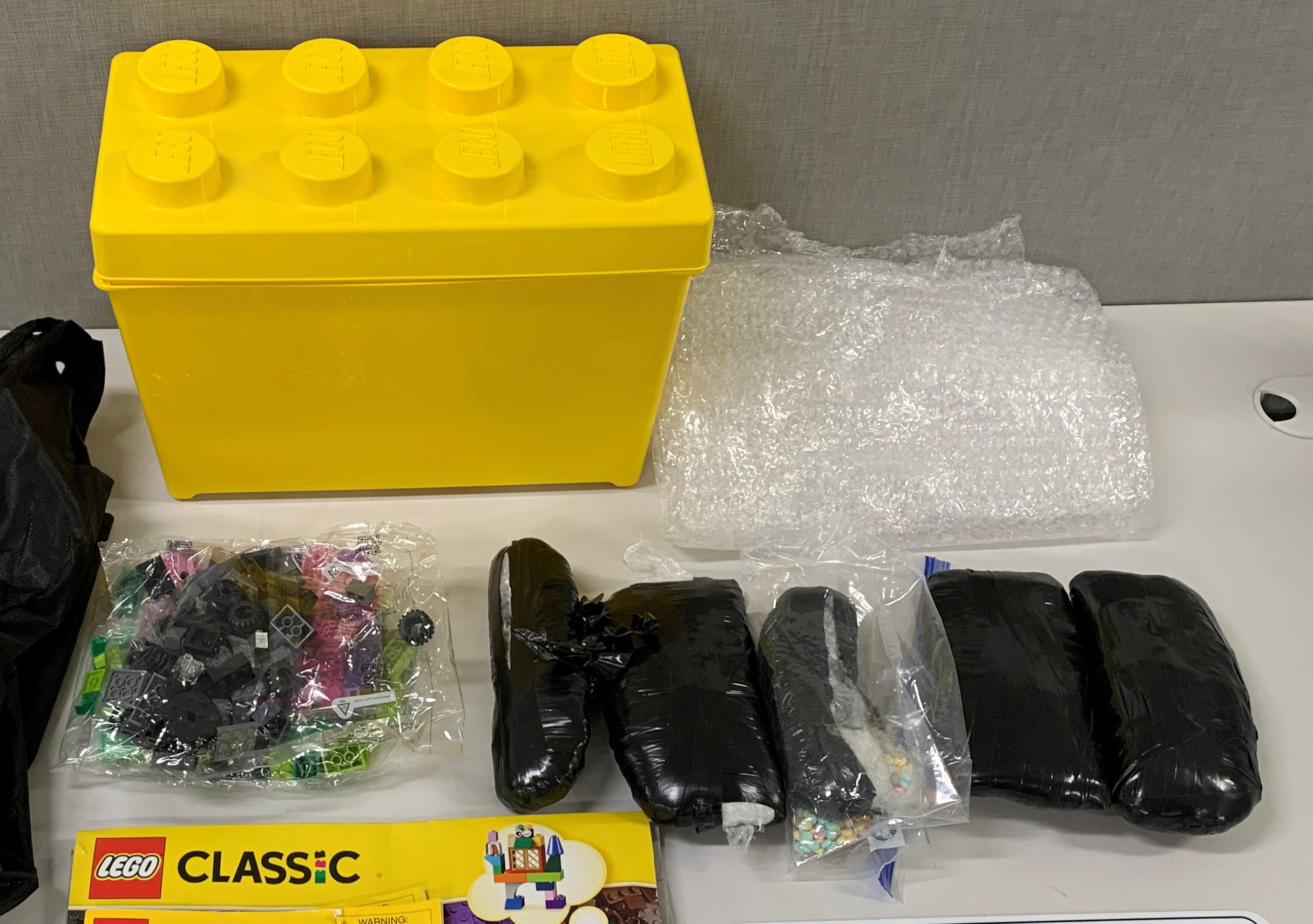 Drugs seized in box is NYC's biggest Rainbow fentanyl bust