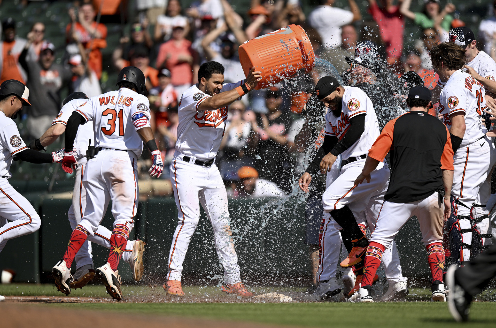 Orioles walk off after Jorge Mateo hit-by-pitch
