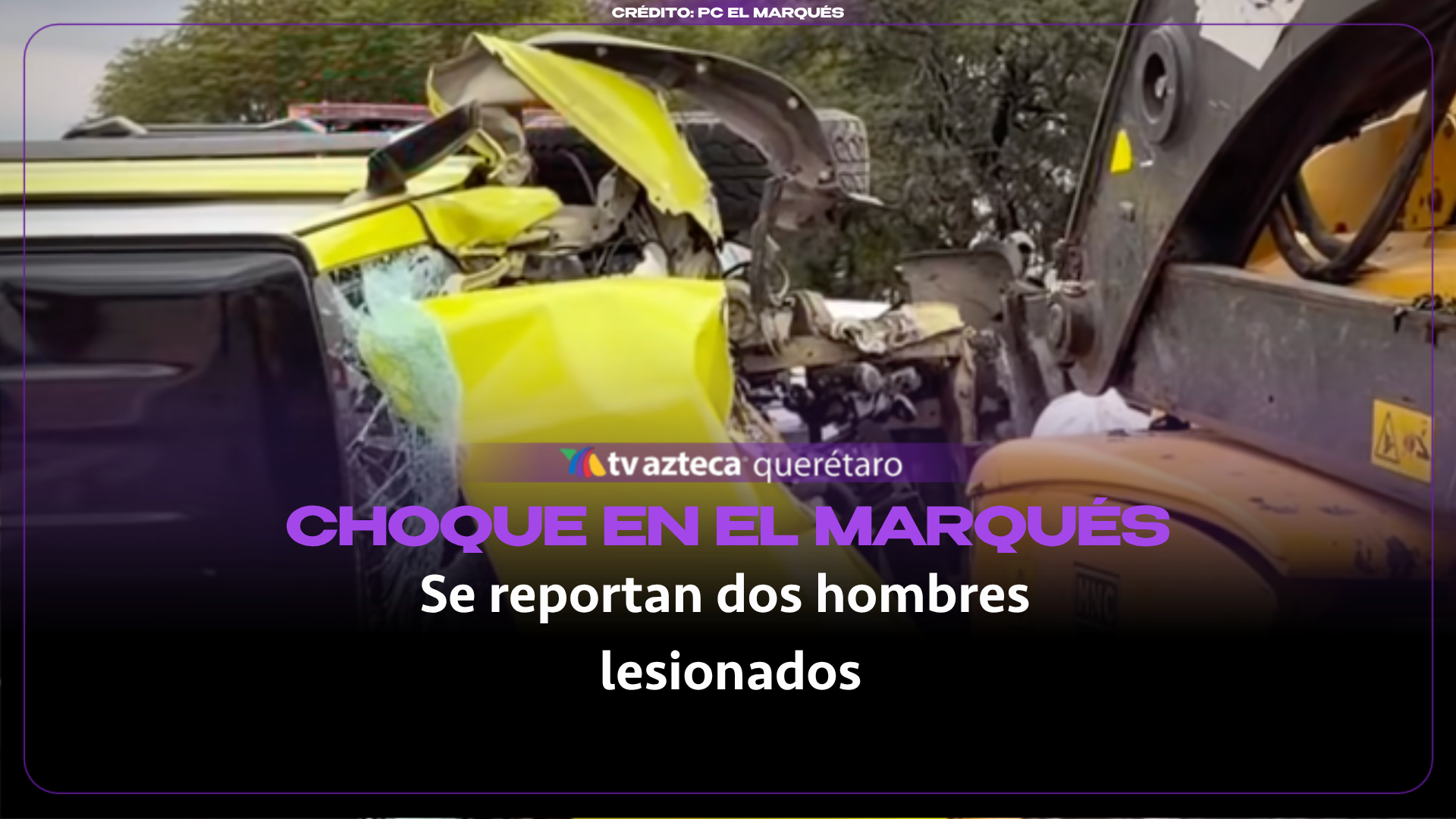 ¡Fuerte choque en El Marqués! Camioneta termina volcada; dos personas resultaron lesionadas