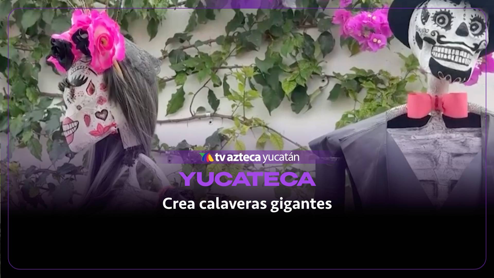 Yucateca crea calaveras gigantes previo Hanal Pixán; así es su elaboración (+Video)