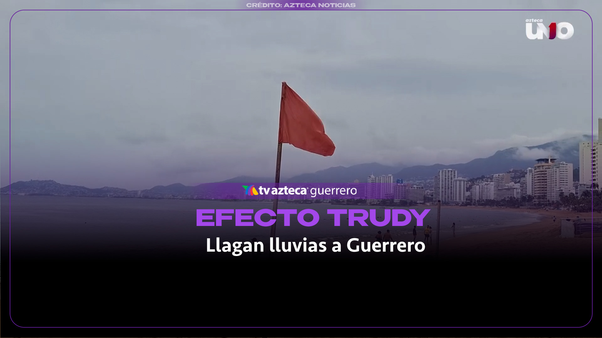 Alerta en Guerrero por el paso del huracán Trudy: suspenden clases y cierran puerto a la navegación