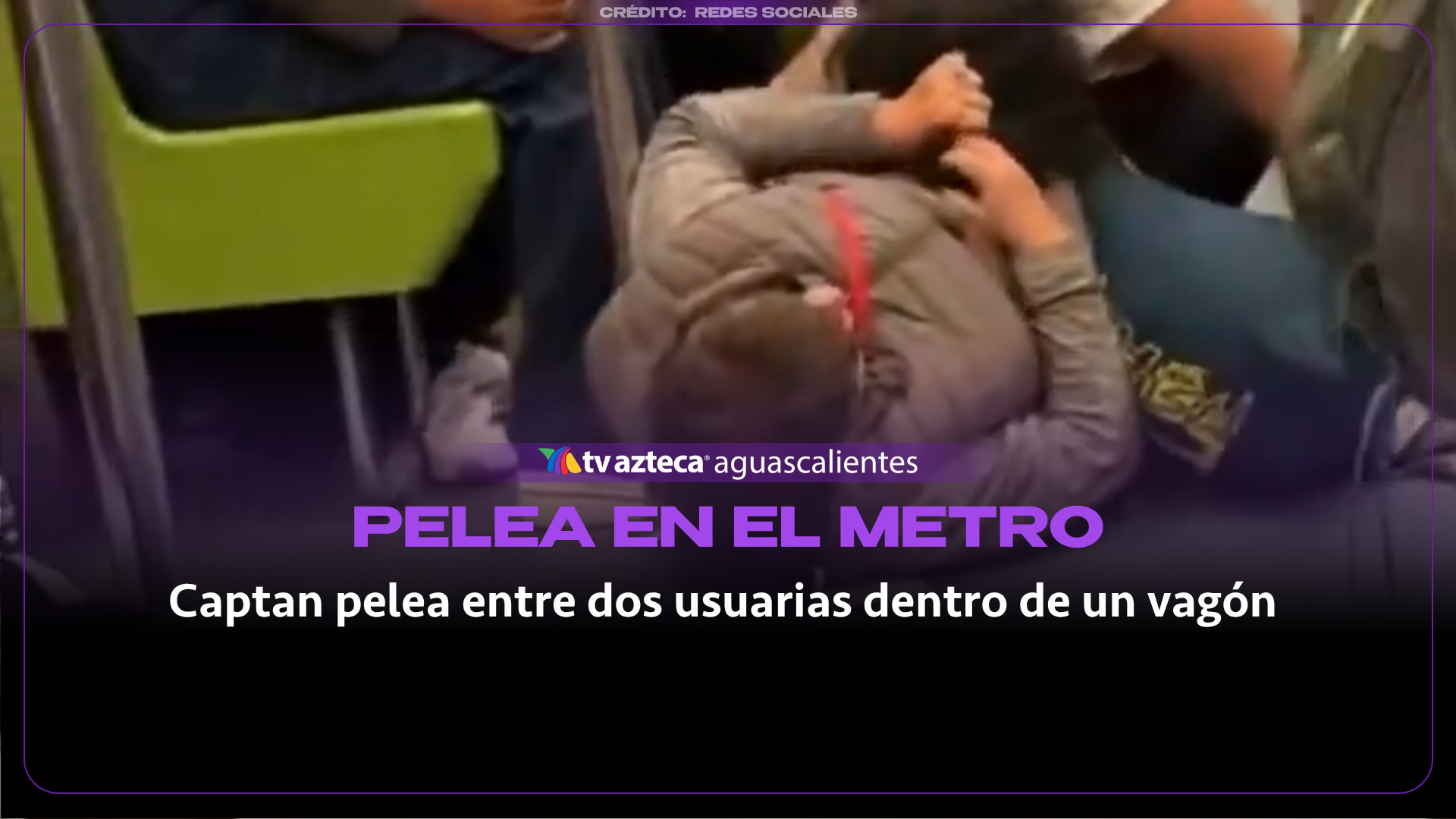 VIDEO: Dos mujeres protagonizan pelea dentro de un vagón del transporte público