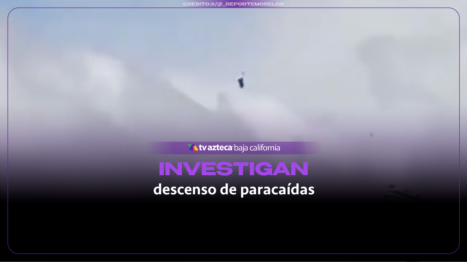 Temor por accidente de paracaidismo: captan descenso abrupto de paracaídas en Puente de Ixtla