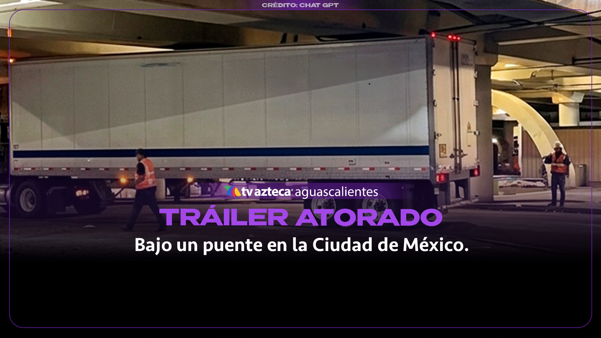 ¡Momento exacto! Tráiler colapsa puente en Iztapalapa