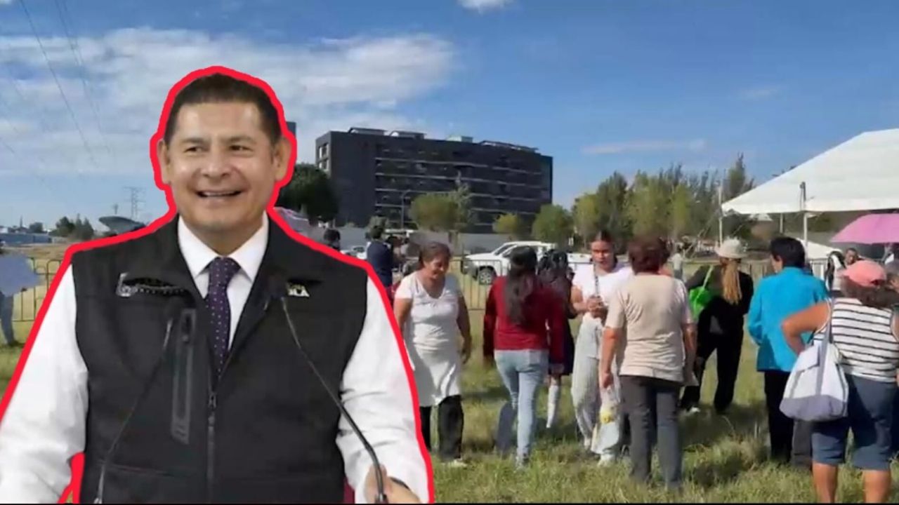 Alejandro Armenta prefirió HUIR ante las protestas en su cara en Xelhua y su equipo responde con represión y censura