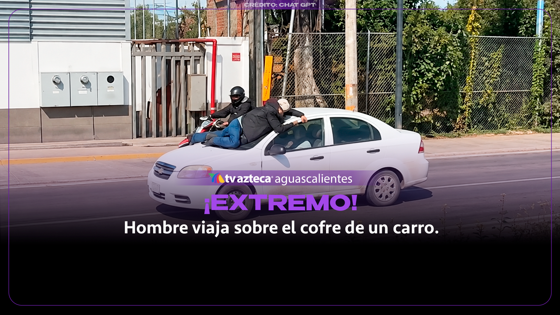 ¡Momento exacto! Captan a hombre sobre el cofre de un auto en la México-Querétaro (VIDEO)