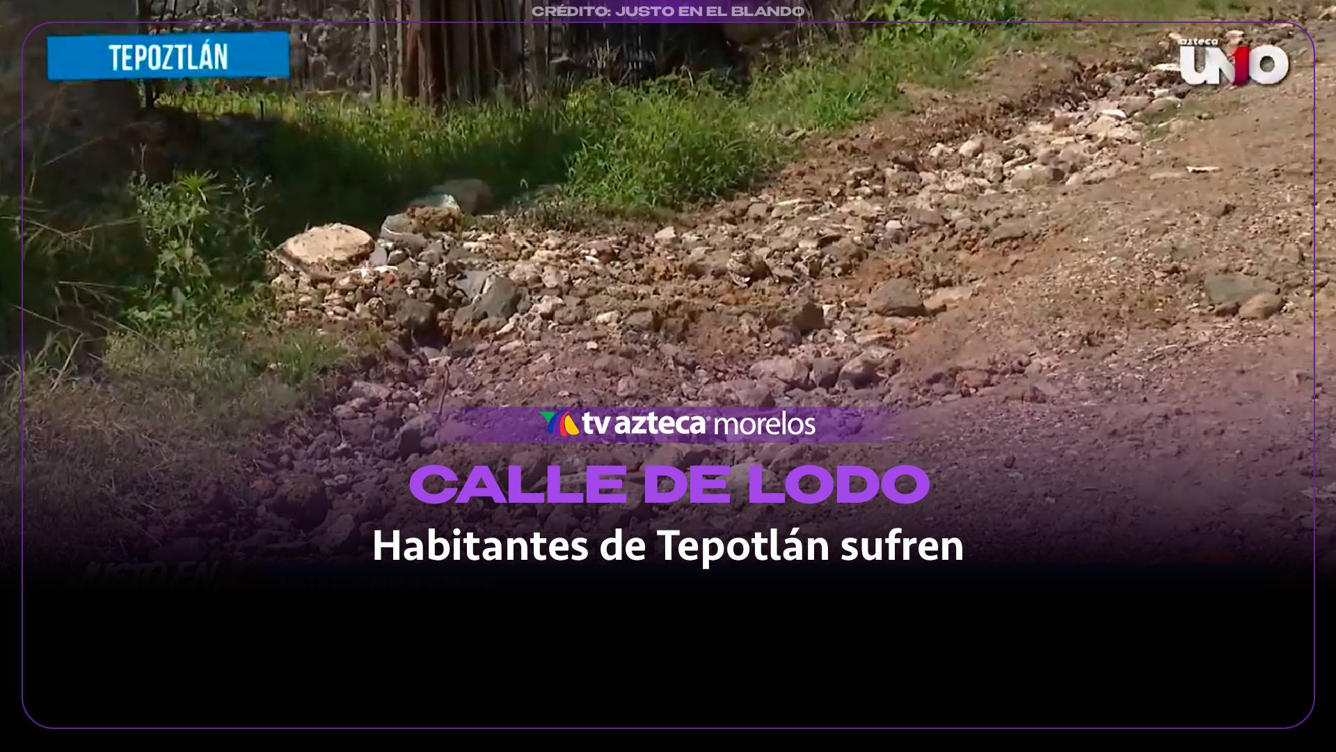 El pavimento brilla por su ausencia en la colonia Tetenco de Tepoztlán