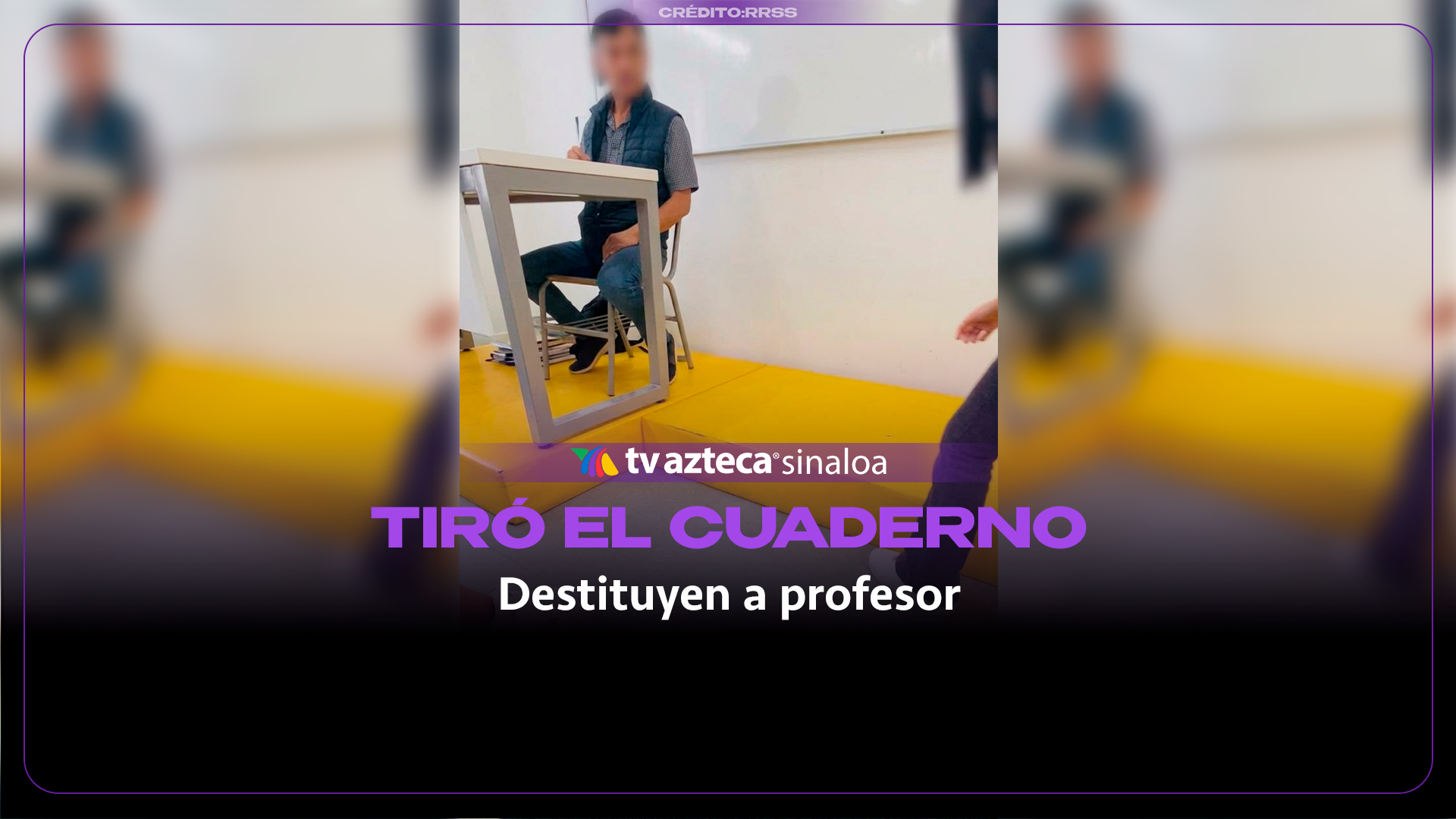 VIDEO| Profesor fue exhibido tirando al piso el cuaderno de una alumna 