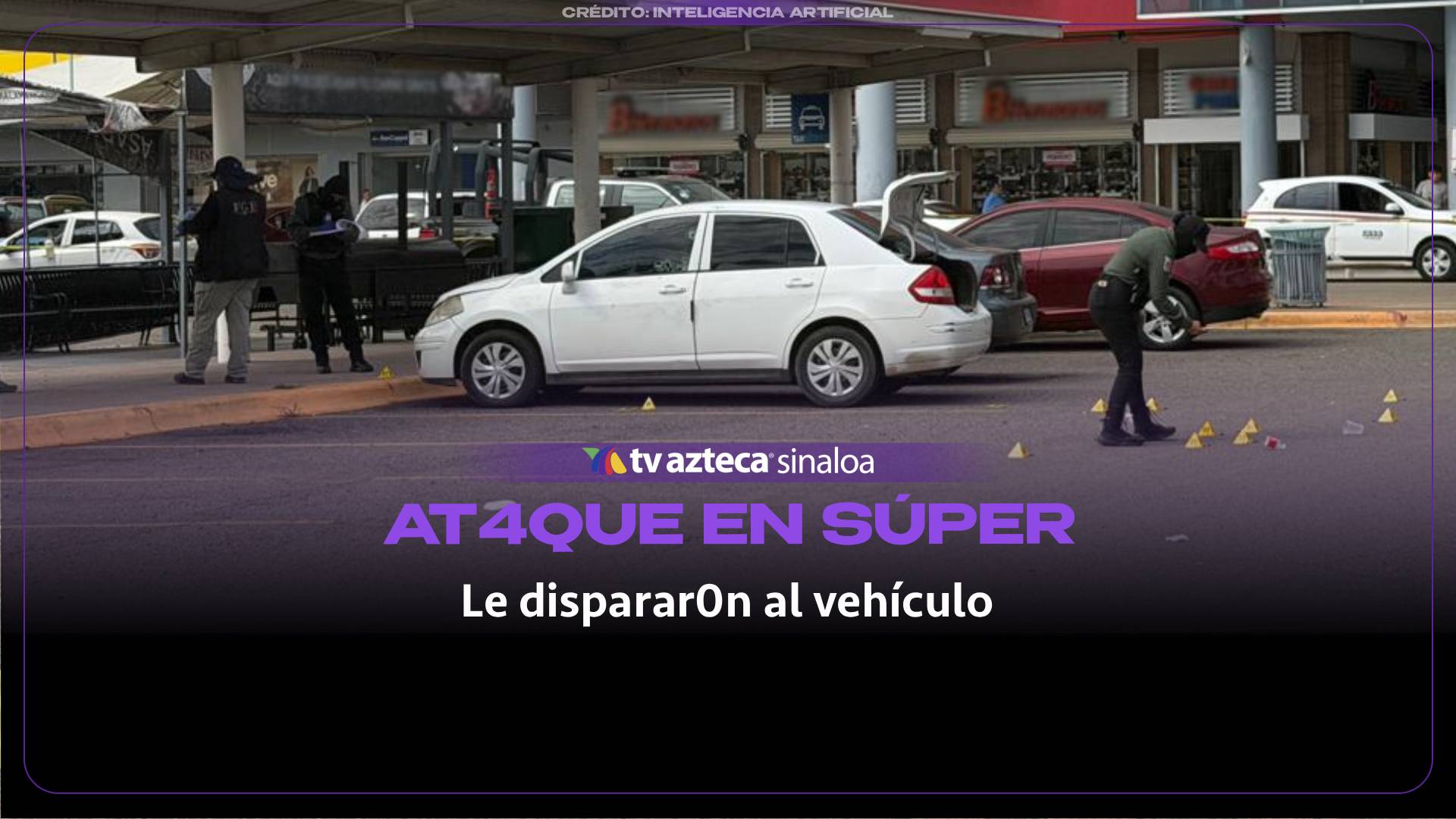 VIDEO: Así asesinaron a un hombre a balazos en el estacionamiento de un supermercado en Culiacán