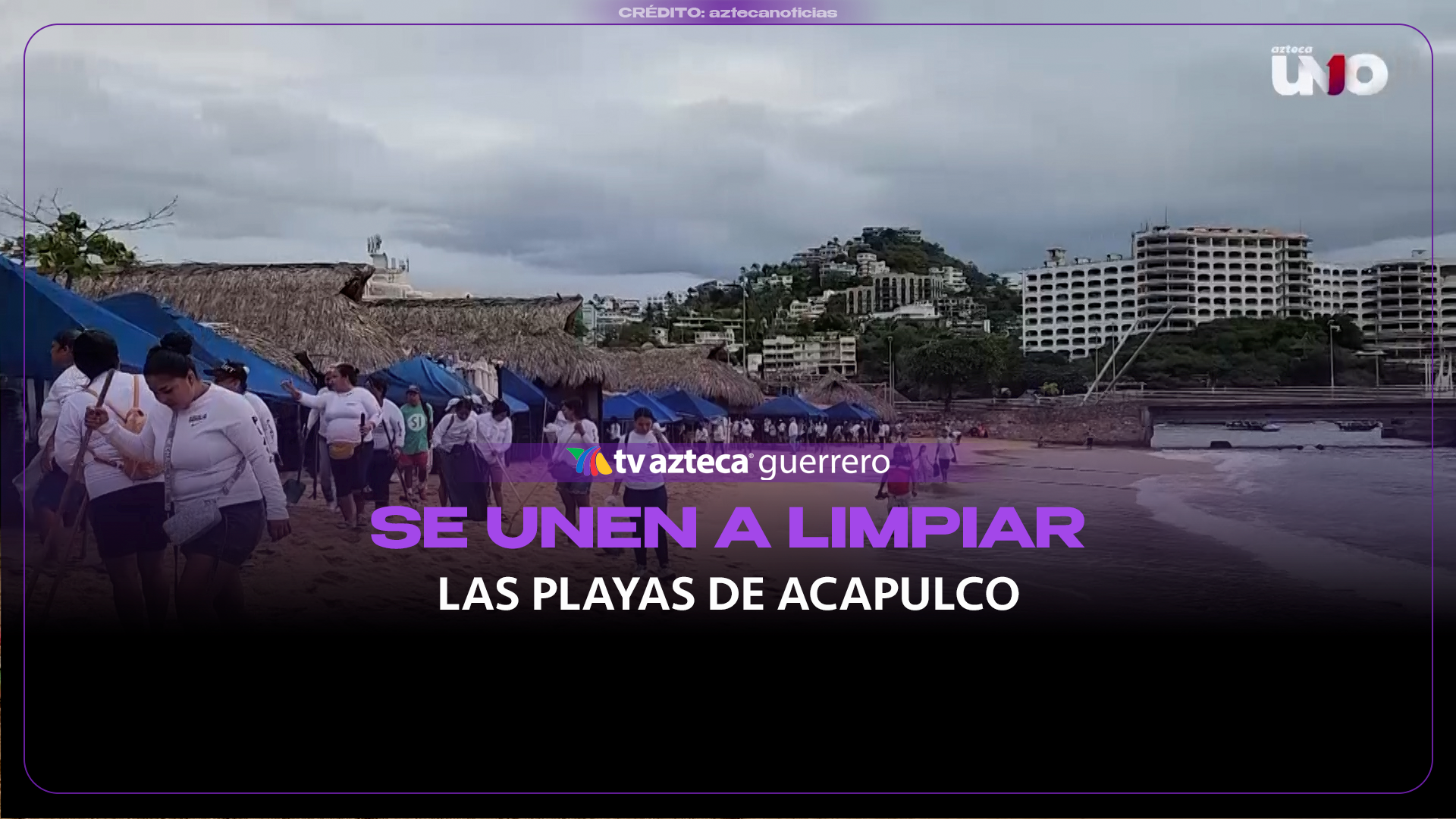 Tras el paso de Rachel, se acumulan más de 30 toneladas de basura en las playas de Acapulco