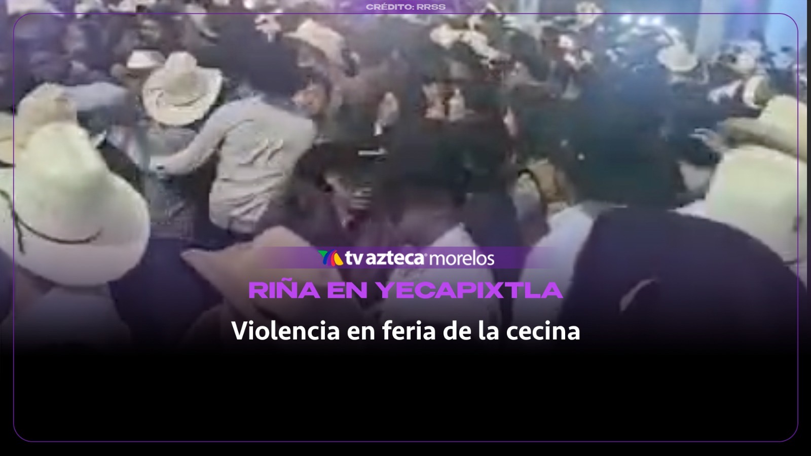Pelea se registra durante el primer día de actividades en la Feria de la Cecina en Yecapixtla 2026