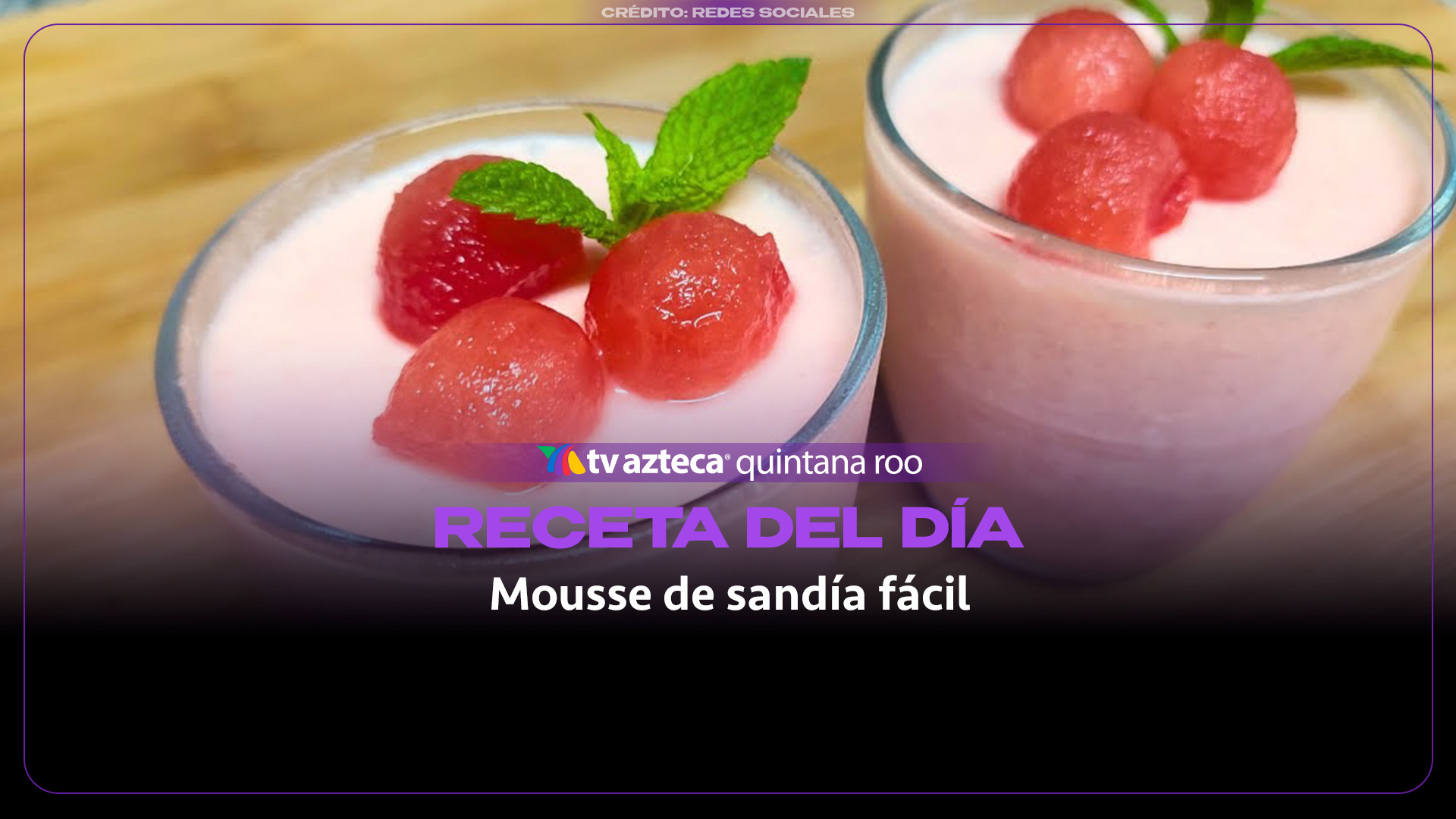 Receta del día: Mousse de sandía fácil 