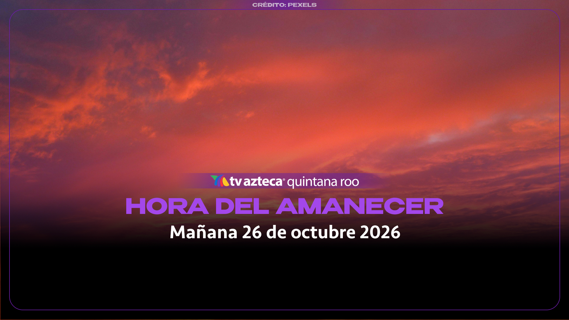 ¿A qué hora amanece mañana 26 de octubre de 2026? 
