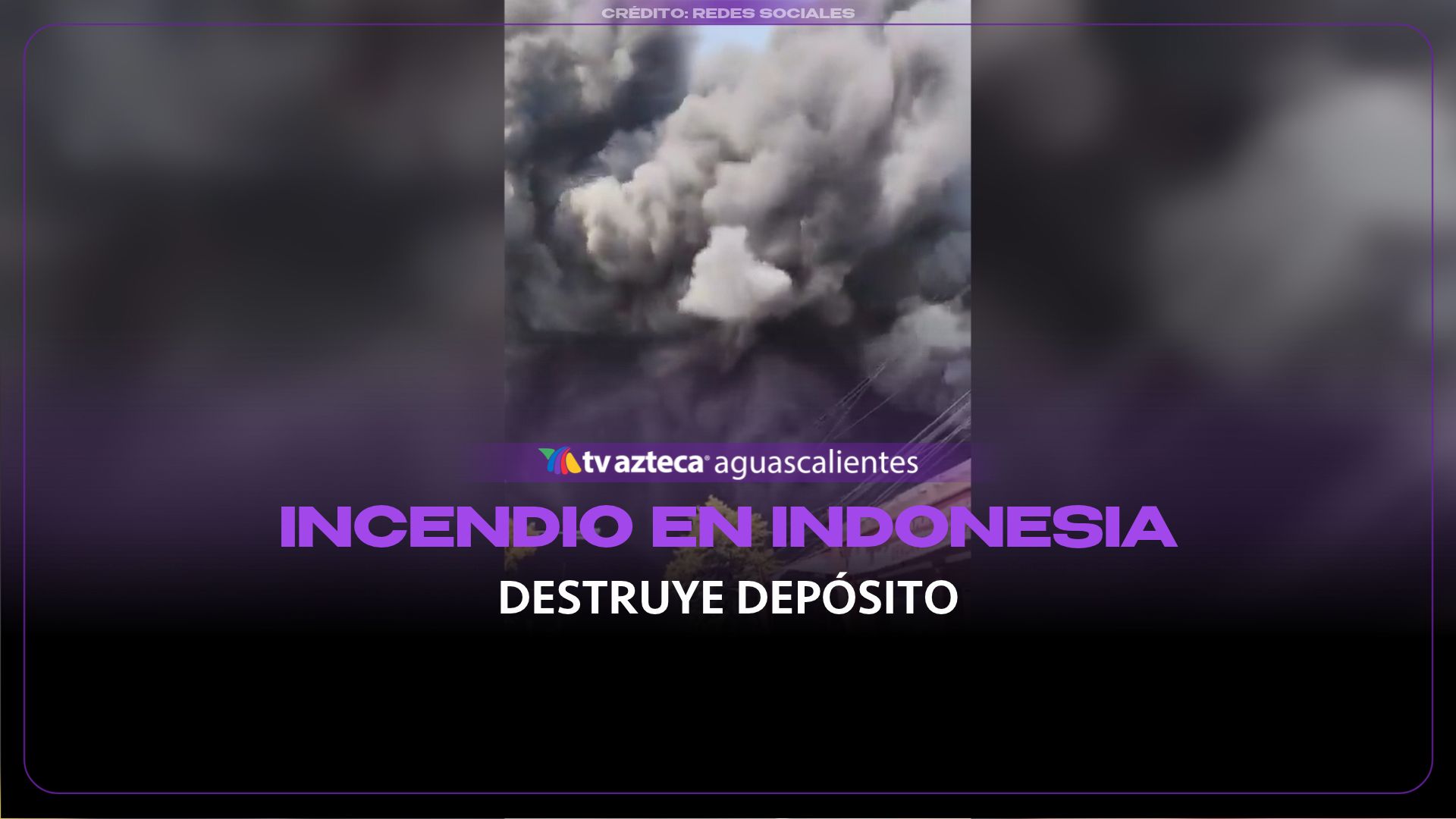 Voraz incendio destruye depósito en yogyakarta, Indonesia 