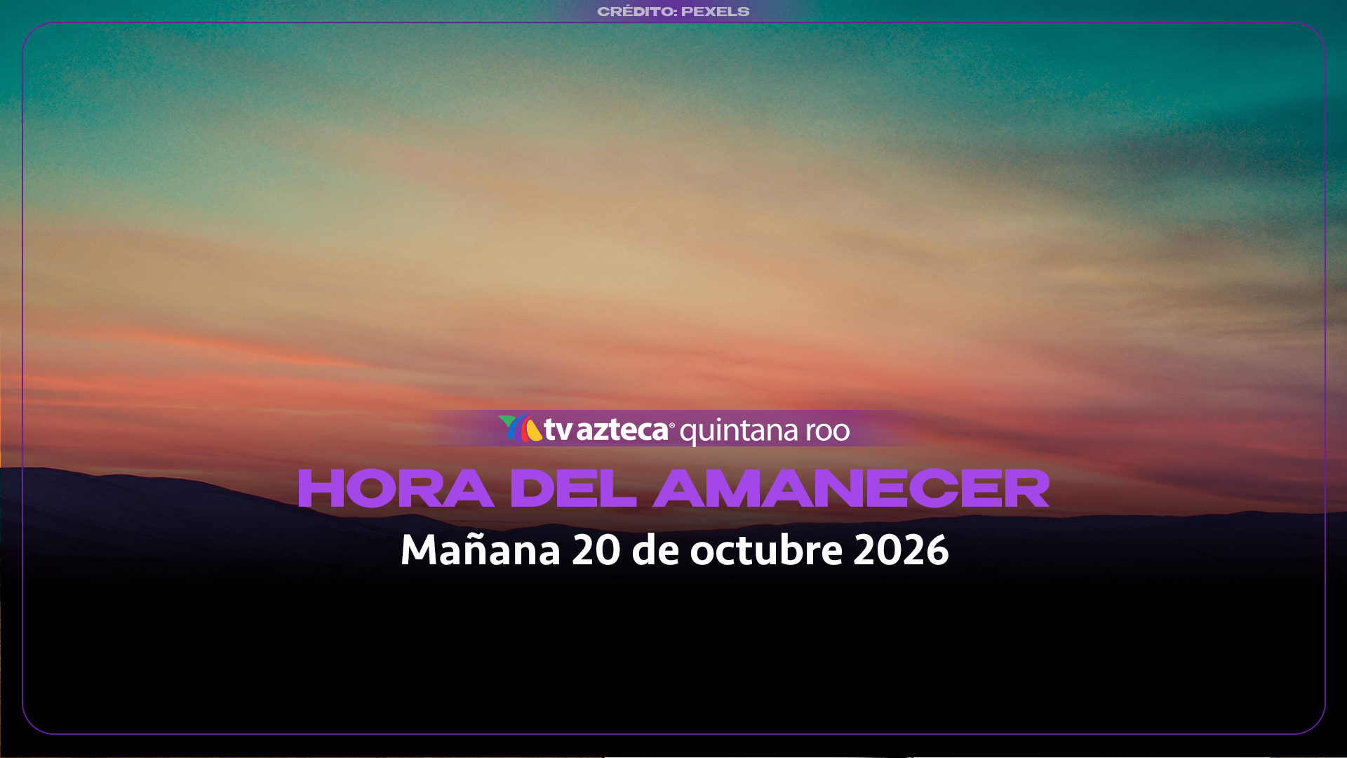 ¿A qué hora amanece mañana 20 de octubre de 2026? 