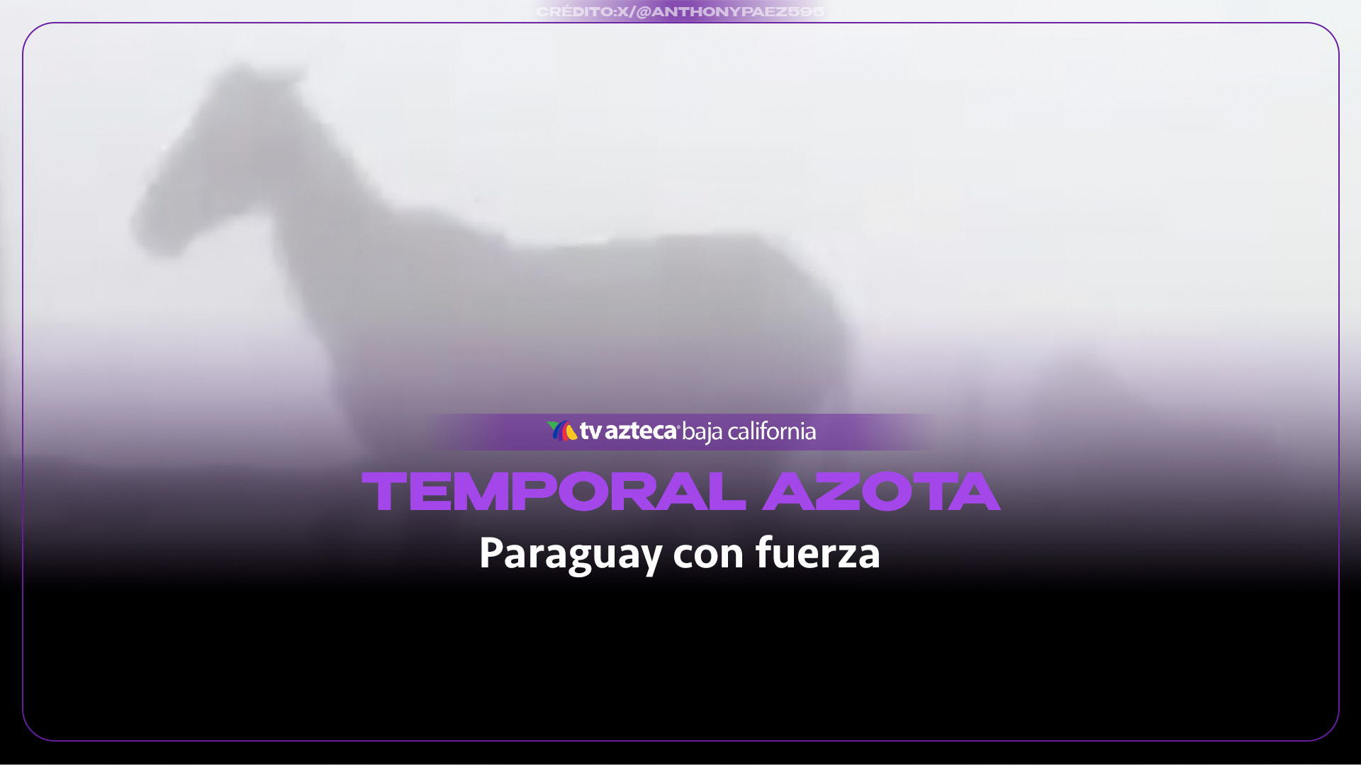 Fuerte temporal sorprende a habitantes de Paraguay con granizo y ráfagas de viento
