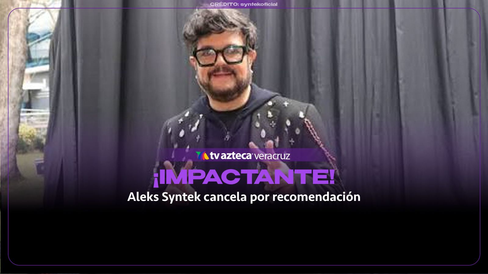 ¡Impactante! Aleks Syntek CANCELA gira por recomendación psiquiátrica; esto se sabe (+VIDEO)