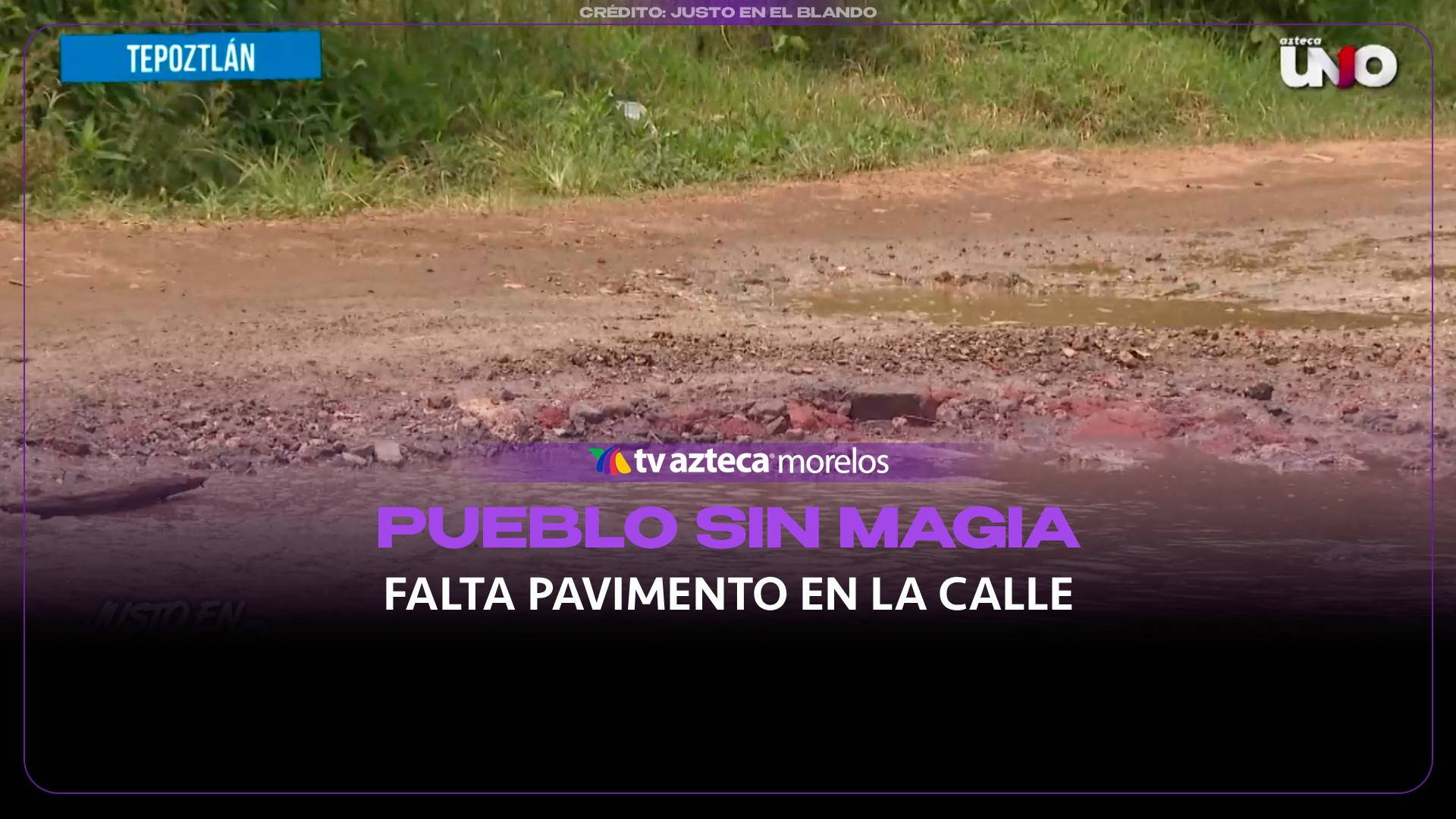Pueblo Mágico en problemas: Ciudadanos de Tepoztlán sufren por las pésimas condiciones de las calles