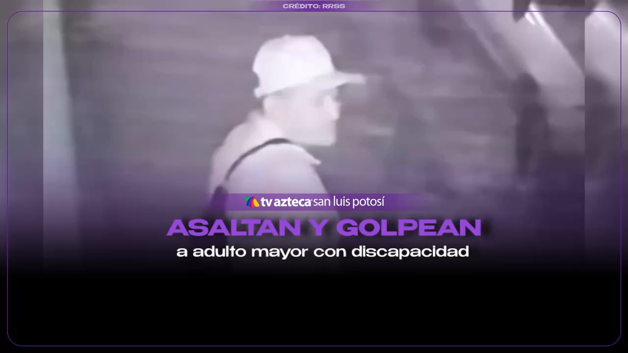 Así fue el MOMENTO EXACTO en que golpean con una piedra y asaltan a un ADULTO MAYOR con discapacidad 