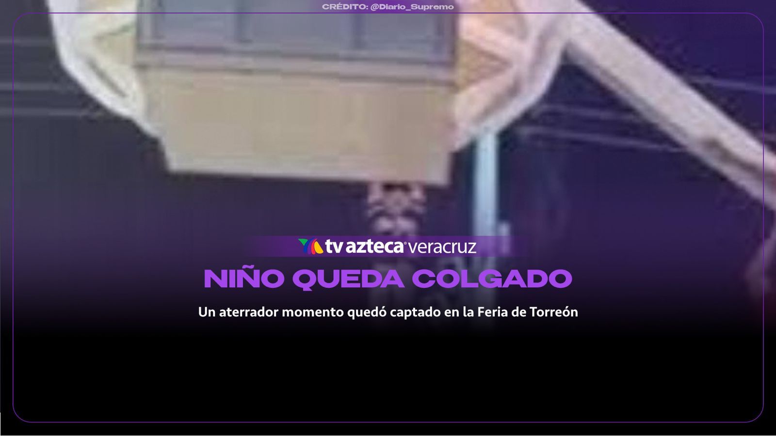 ¡De terror! Niño queda COLGADO de rueda de la fortuna en plena feria(+VIDEO)