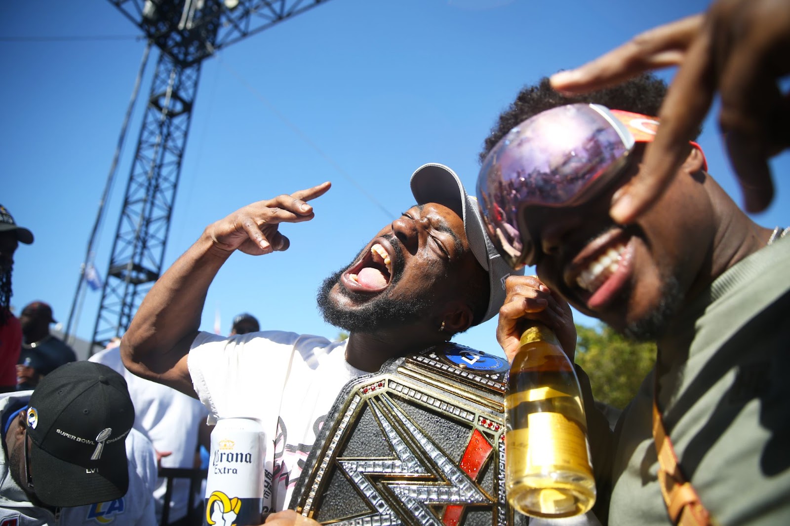 Super Bowl LVI: Aaron Donald's full speech at Los Angeles Rams championship  parade and rally