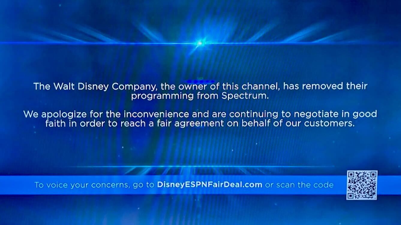 Disney cut off channel access to Spectrum customers