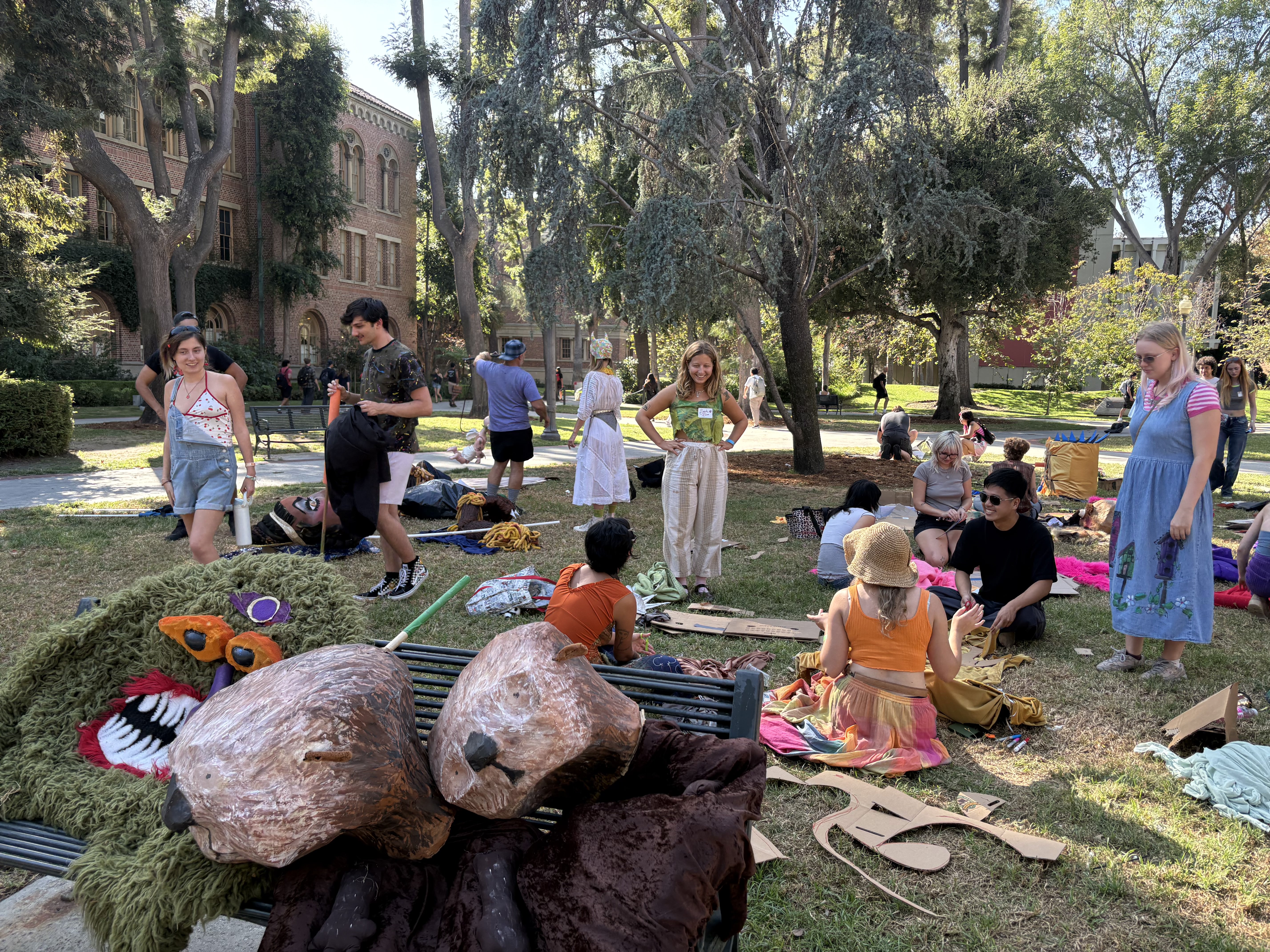 Out come the freaks: DIY puppet parade takes over Founder’s Park