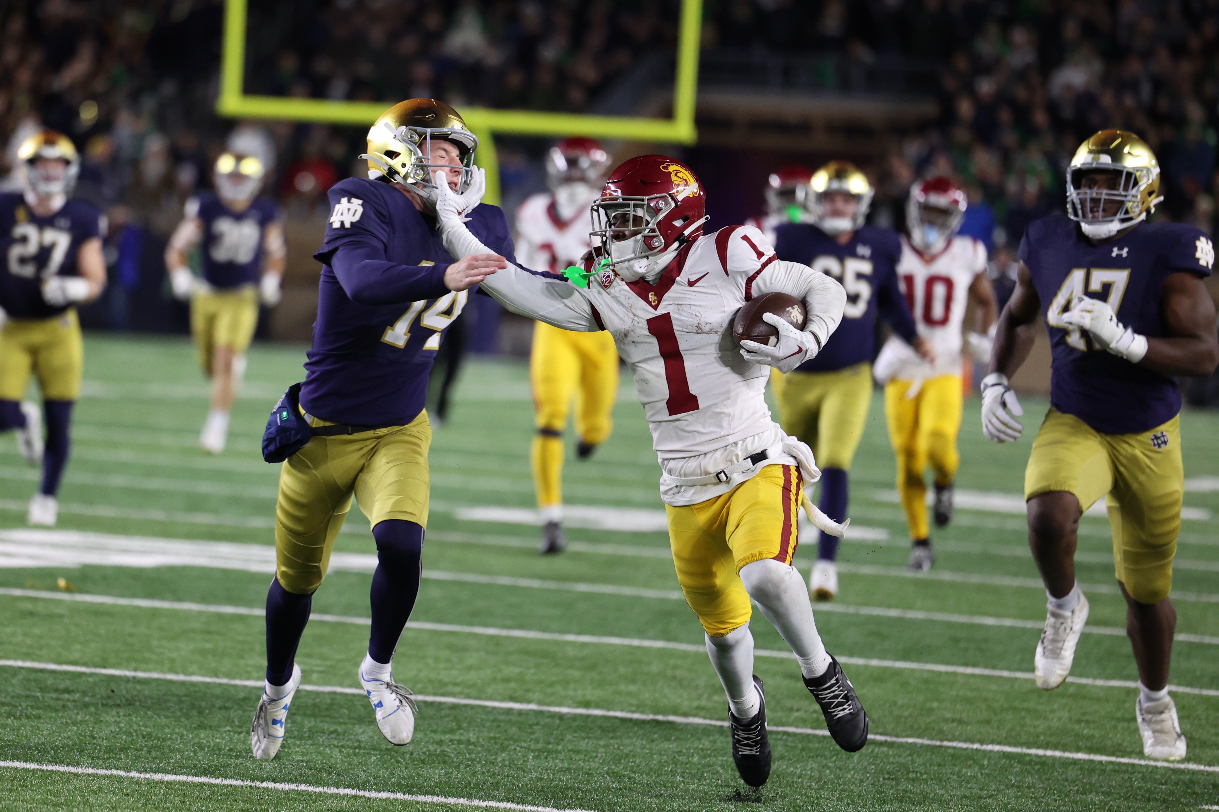 No. 10 USC Football Falls At No. 21 Notre Dame, 48-20 - USC Athletics