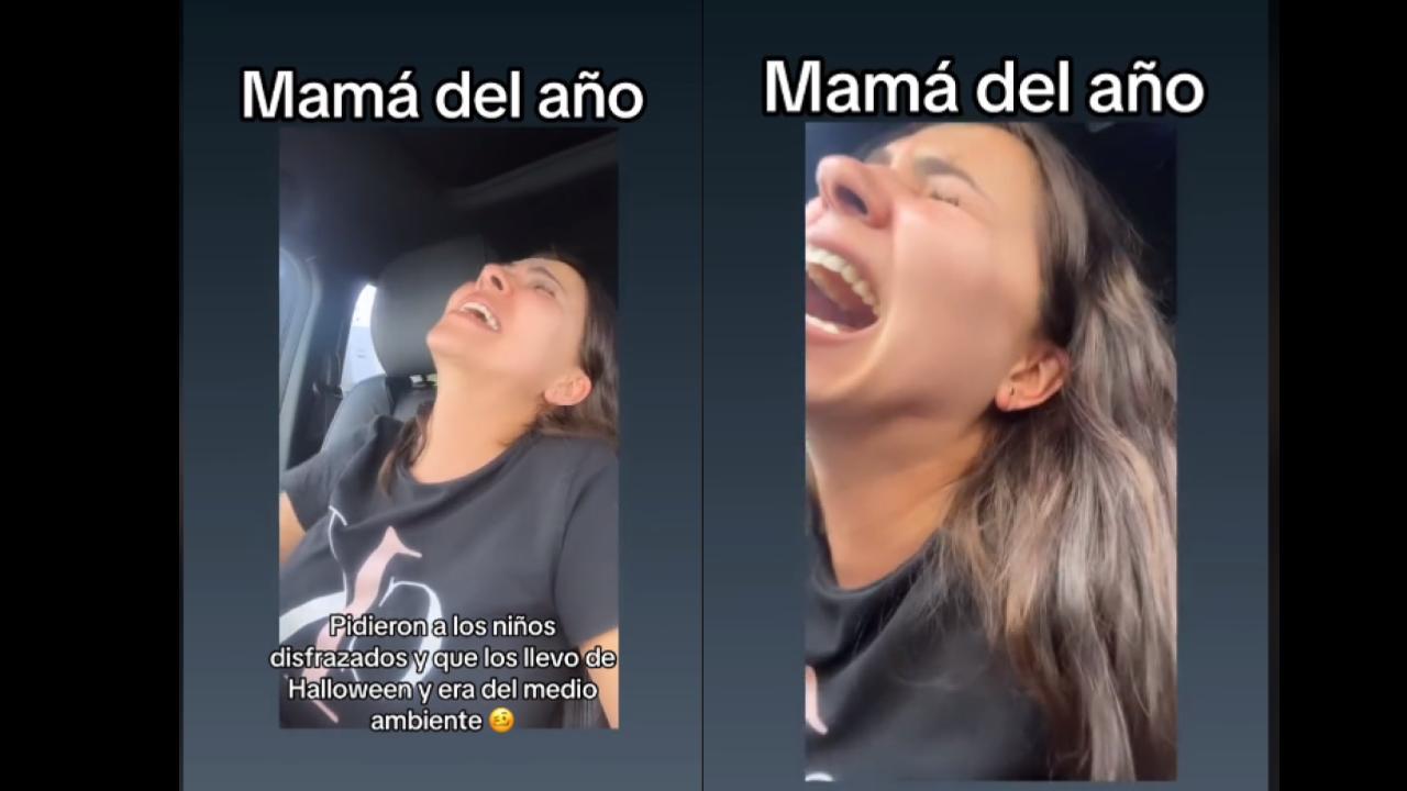 Video Mamá despistada se equivocó de disfraz para llevar a los niños a la  escuela | Vanguardia.com