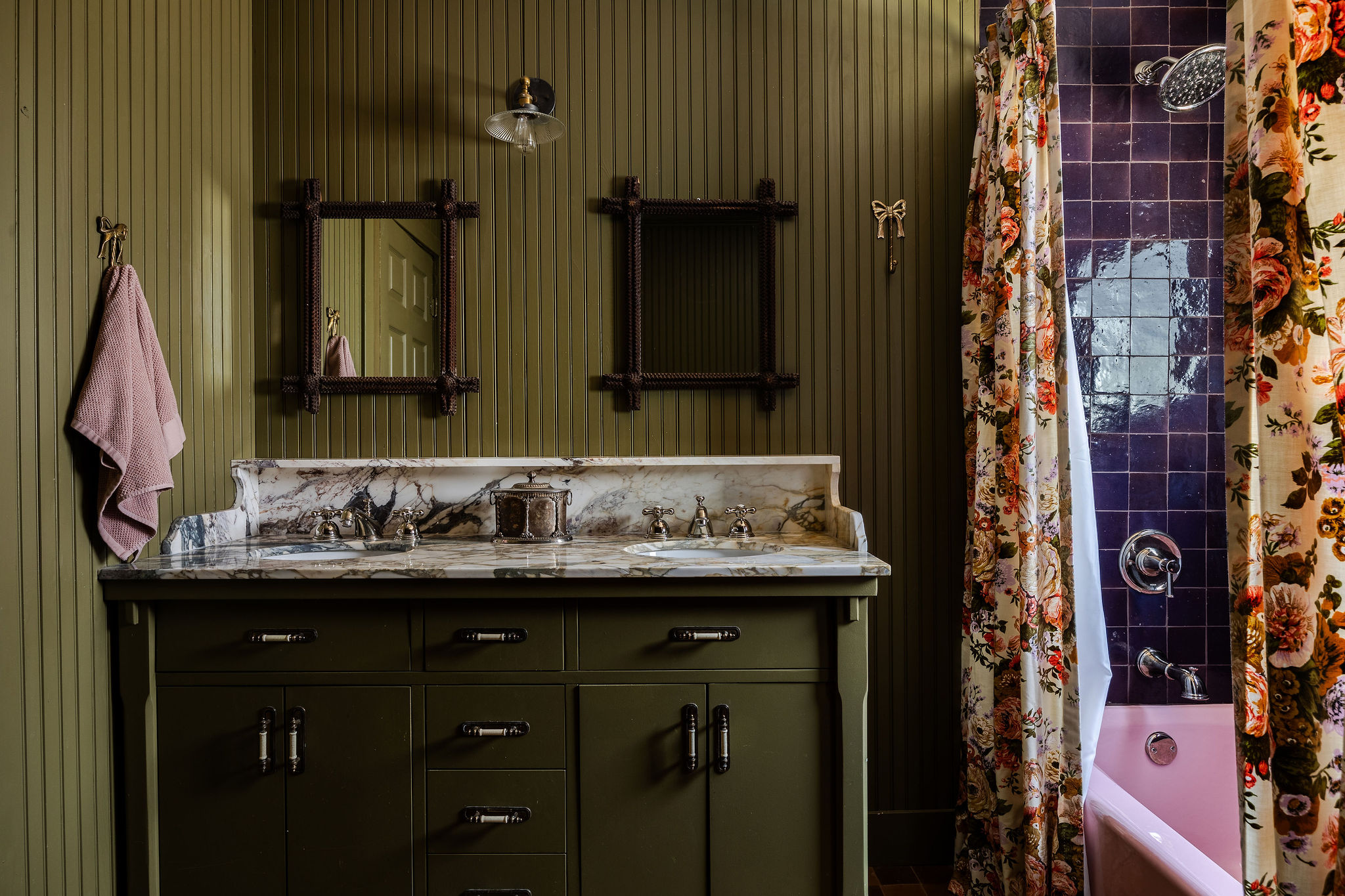 “I essentially try to incorporate as much color and pattern as the space allows,” says designer Claire Brody. (James H. Ruiz)
