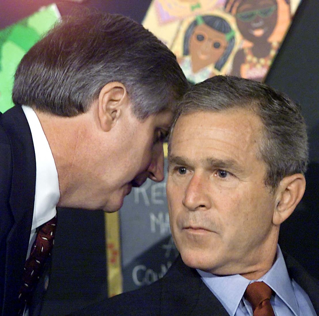 George W. Bush marks 25th anniversary of Sept. 11 attacks with new paintings, including the classroom scene he was once mocked for; 16 works on display at his Dallas museum